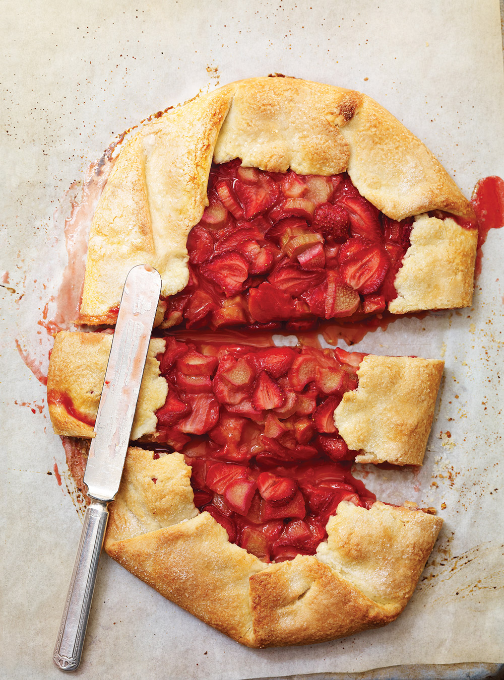 Rustic Strawberry Rhubarb Pie