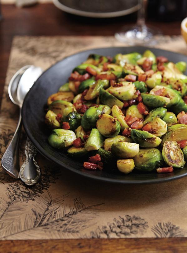 Roasted Brussels Sprouts With Mustard And Bacon Ricardo