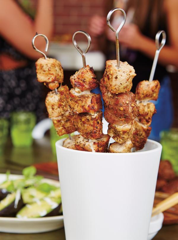 Brochettes de porc frotté aux épices Ricardo Brochettes de porc frotté aux épices Ricardo