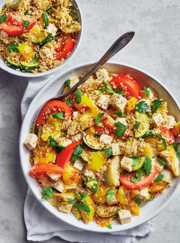 Quinoa aux légumes grillés et au tofu Ricardo