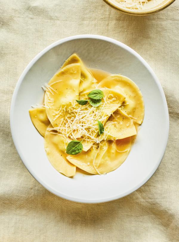 Mezzelune Pasta Stuffed With Ricotta And Zucchini 