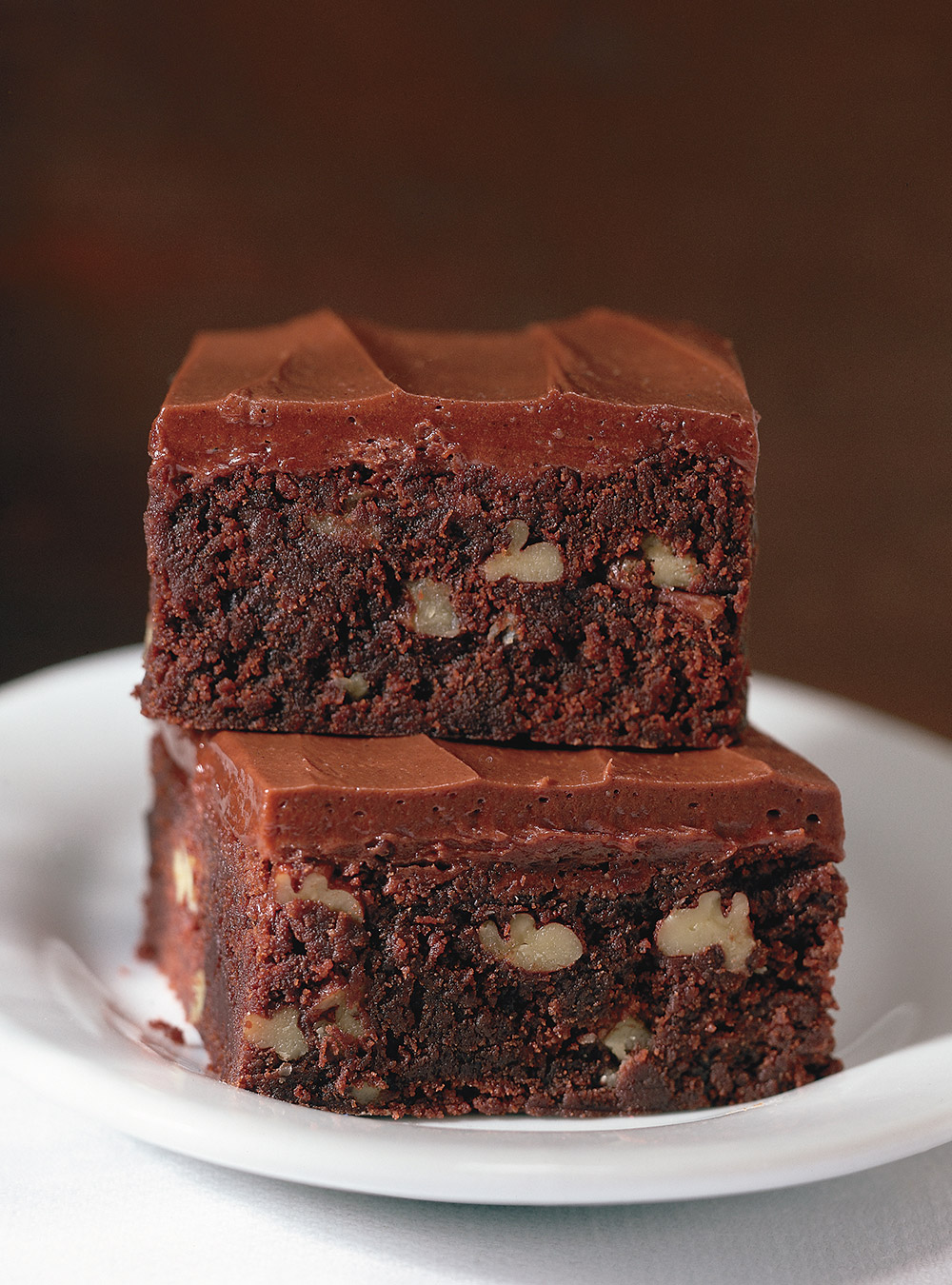 Brownies avec glaçage au chocolat