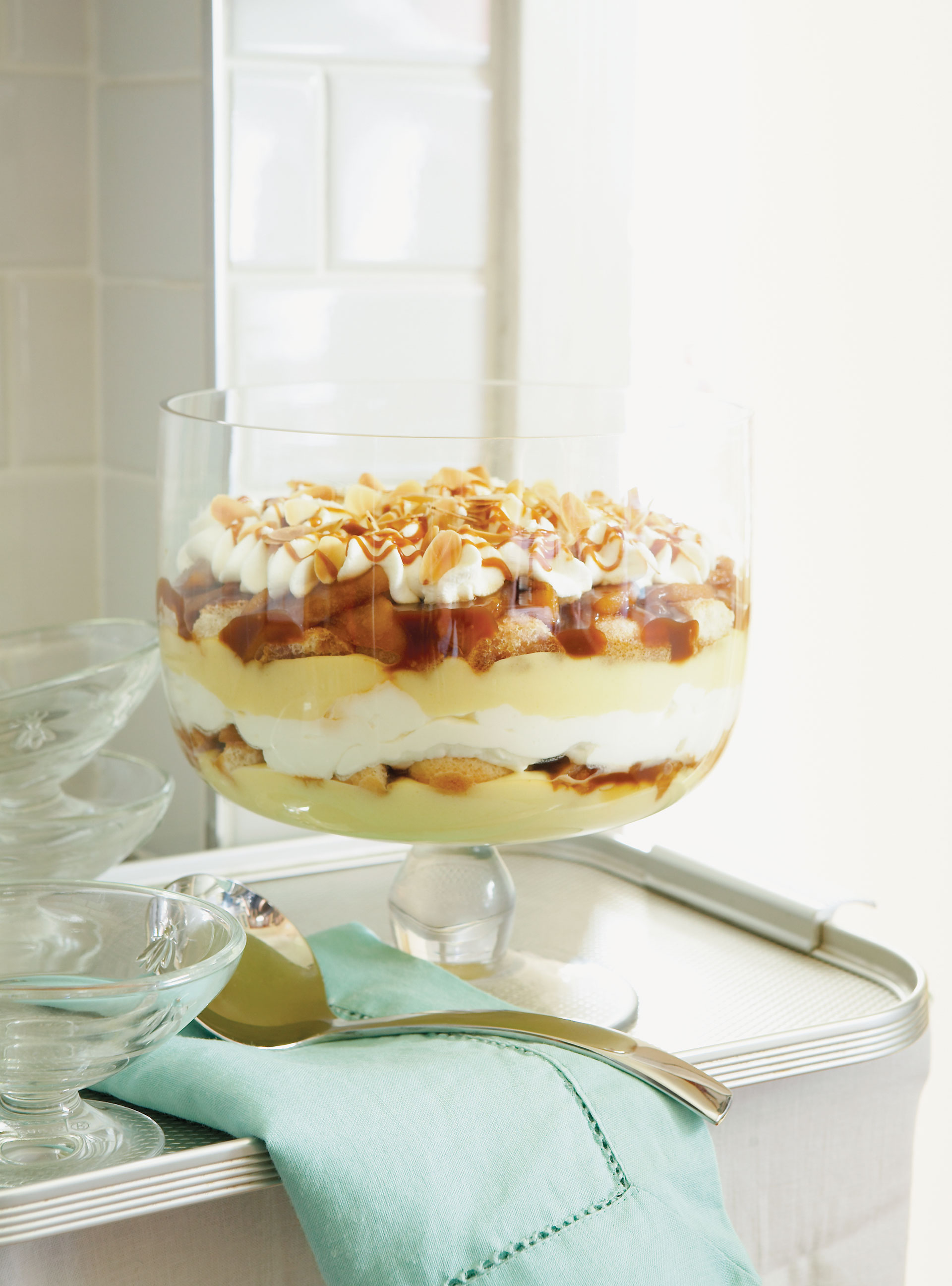 Trifle with Pears and Caramel