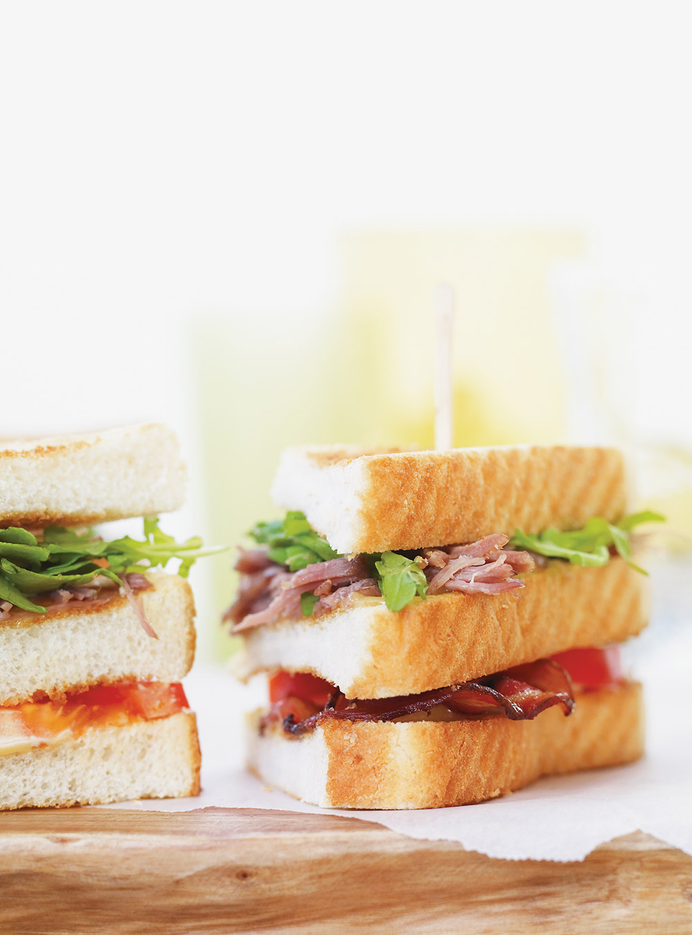 Club sandwich de canard confit