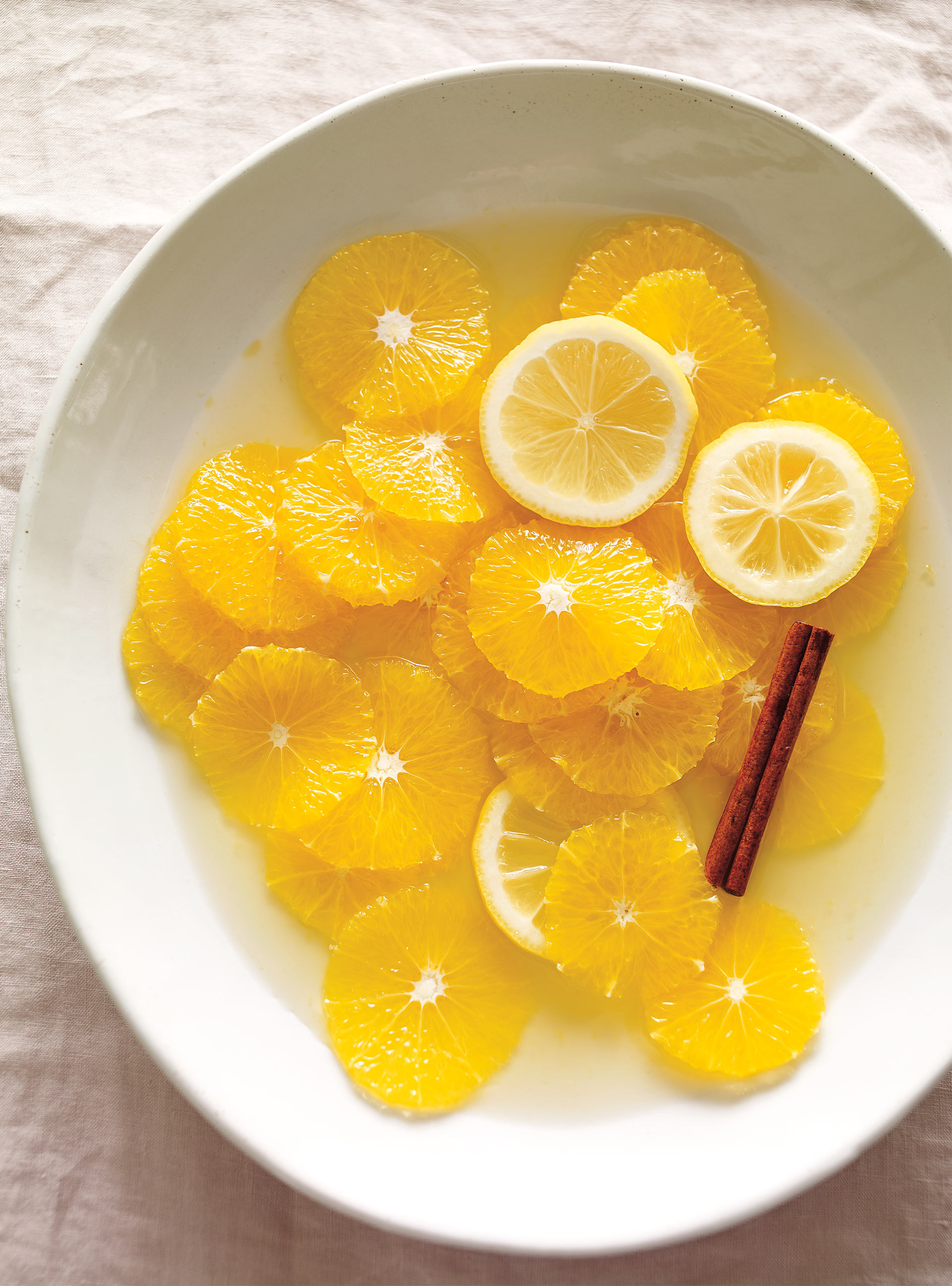 Oranges Macerated in Cinnamon and Lemon
