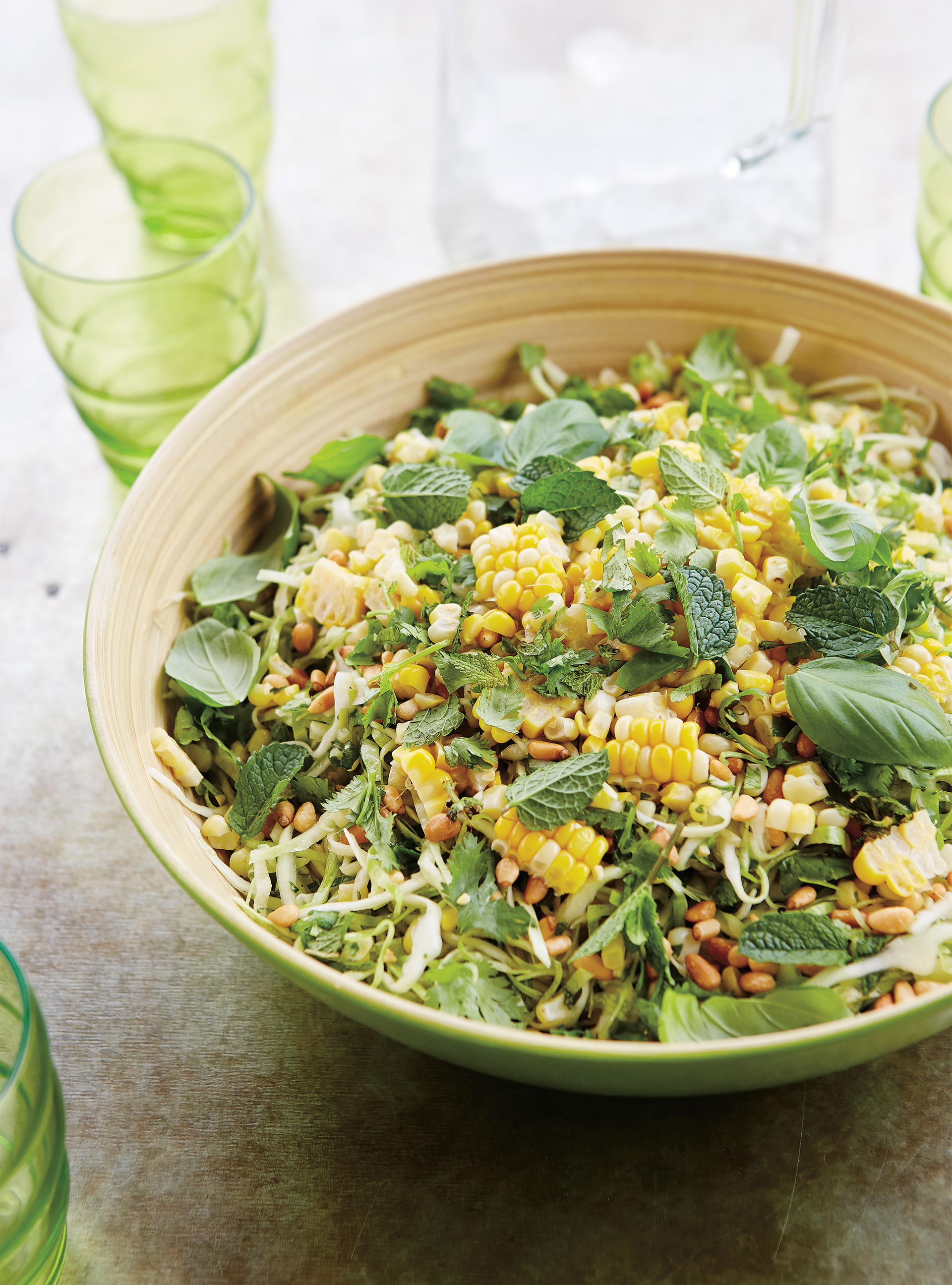 Coleslaw with Corn and Herbs