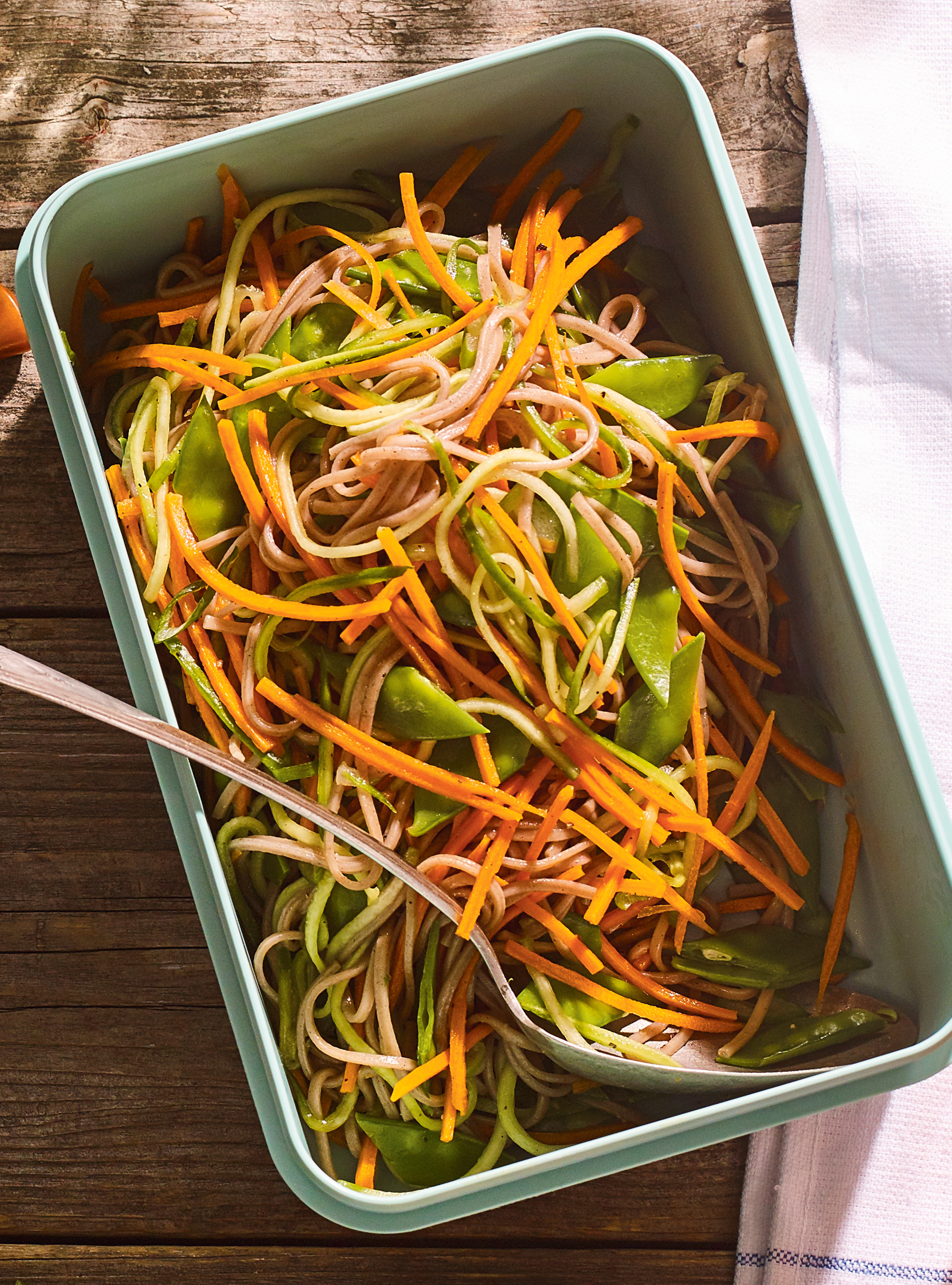 Cold Soba Noodle Salad with Miso Dressing