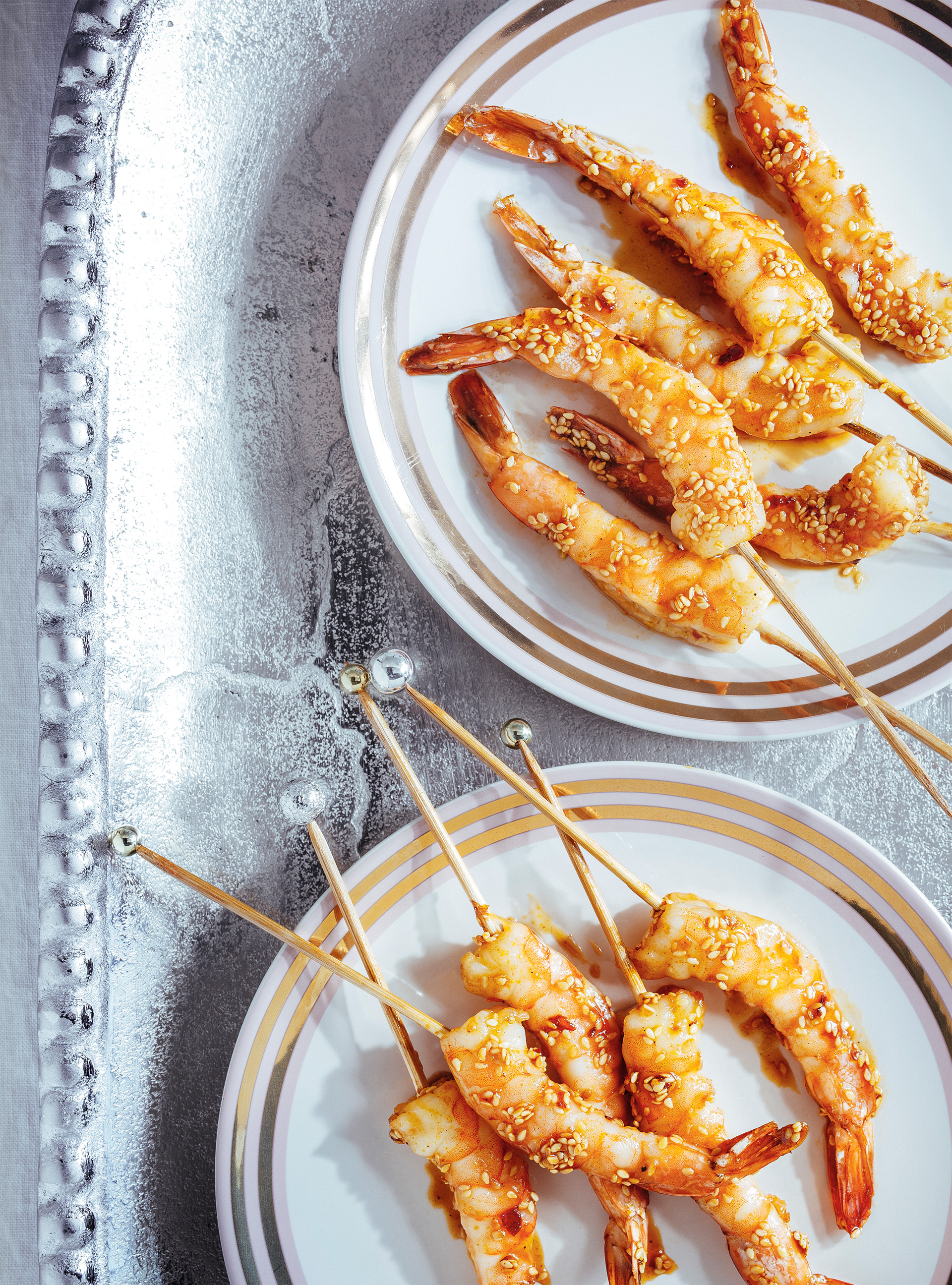 Honey-Glazed Curry Shrimp