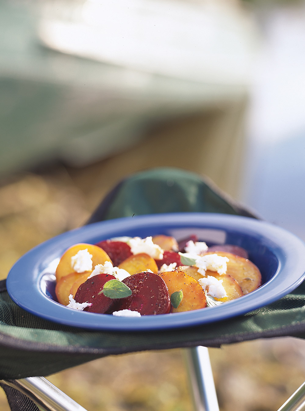 Coal-Roasted Beets with Goat Cheese