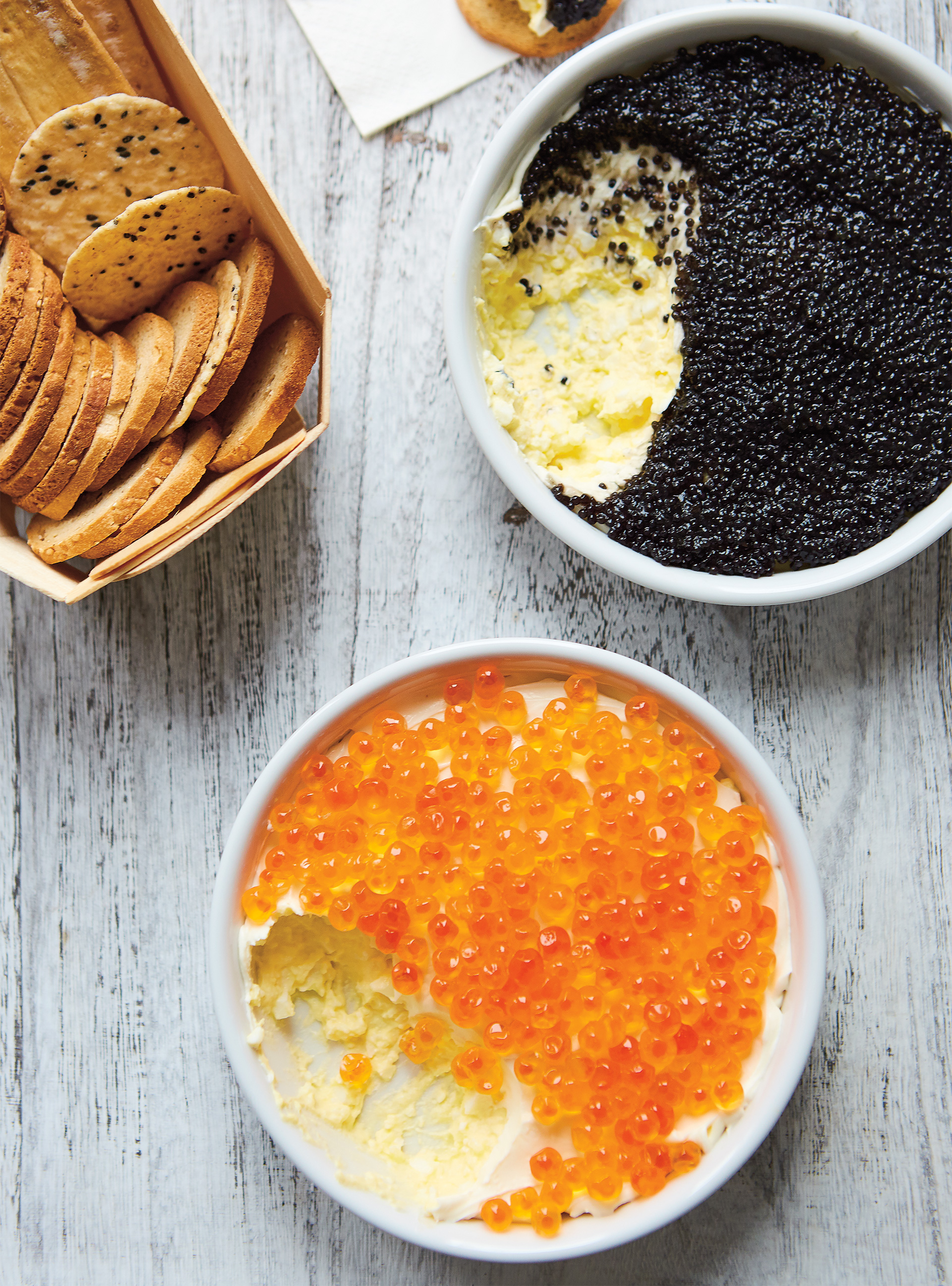 Tartinade d’œufs et caviar