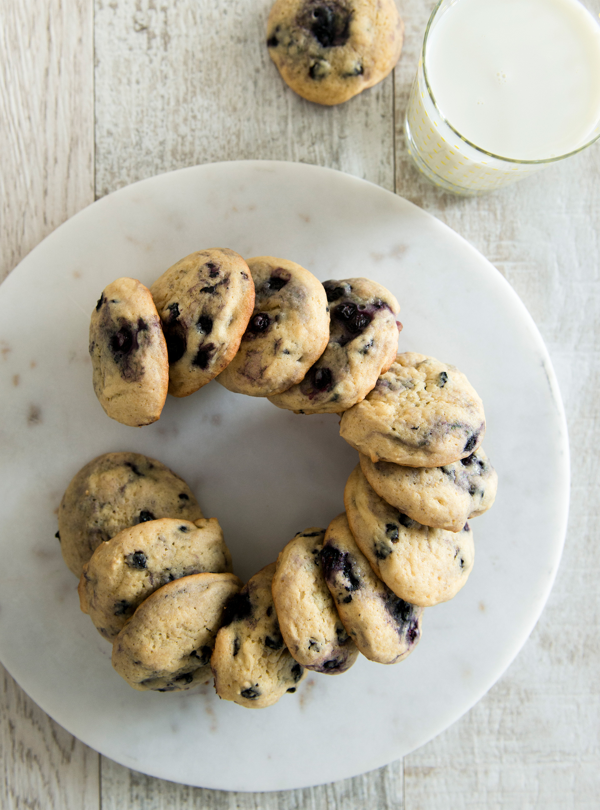 Honey and Blueberry Cookies