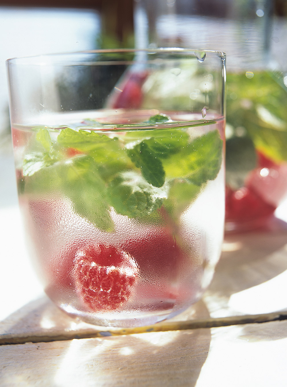 Raspberry-Mint Water