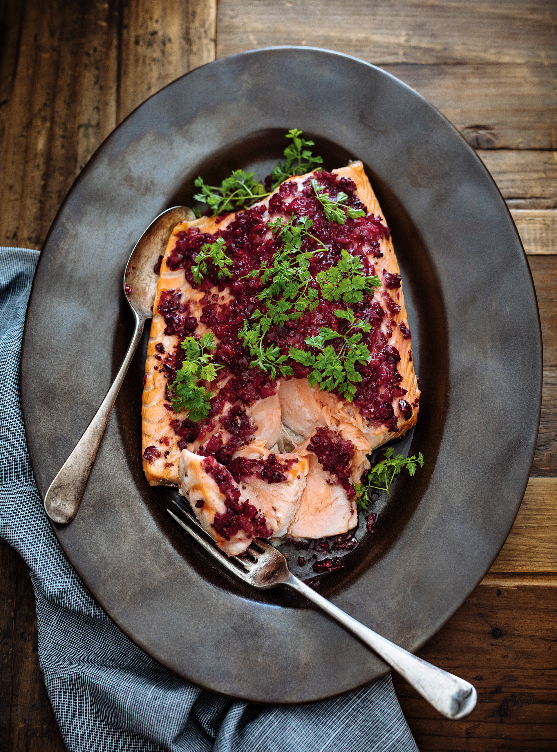 Cranberry Crusted Salmon