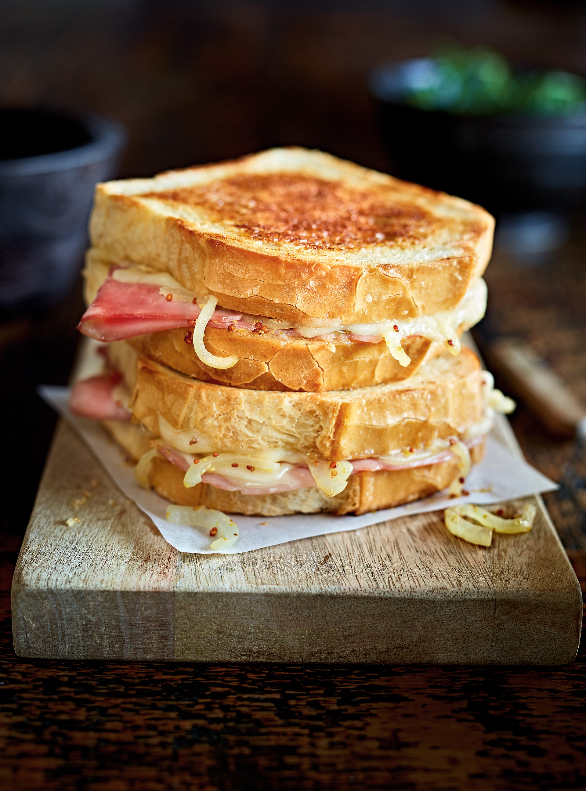 Grilled Cheese Sandwich with Ham