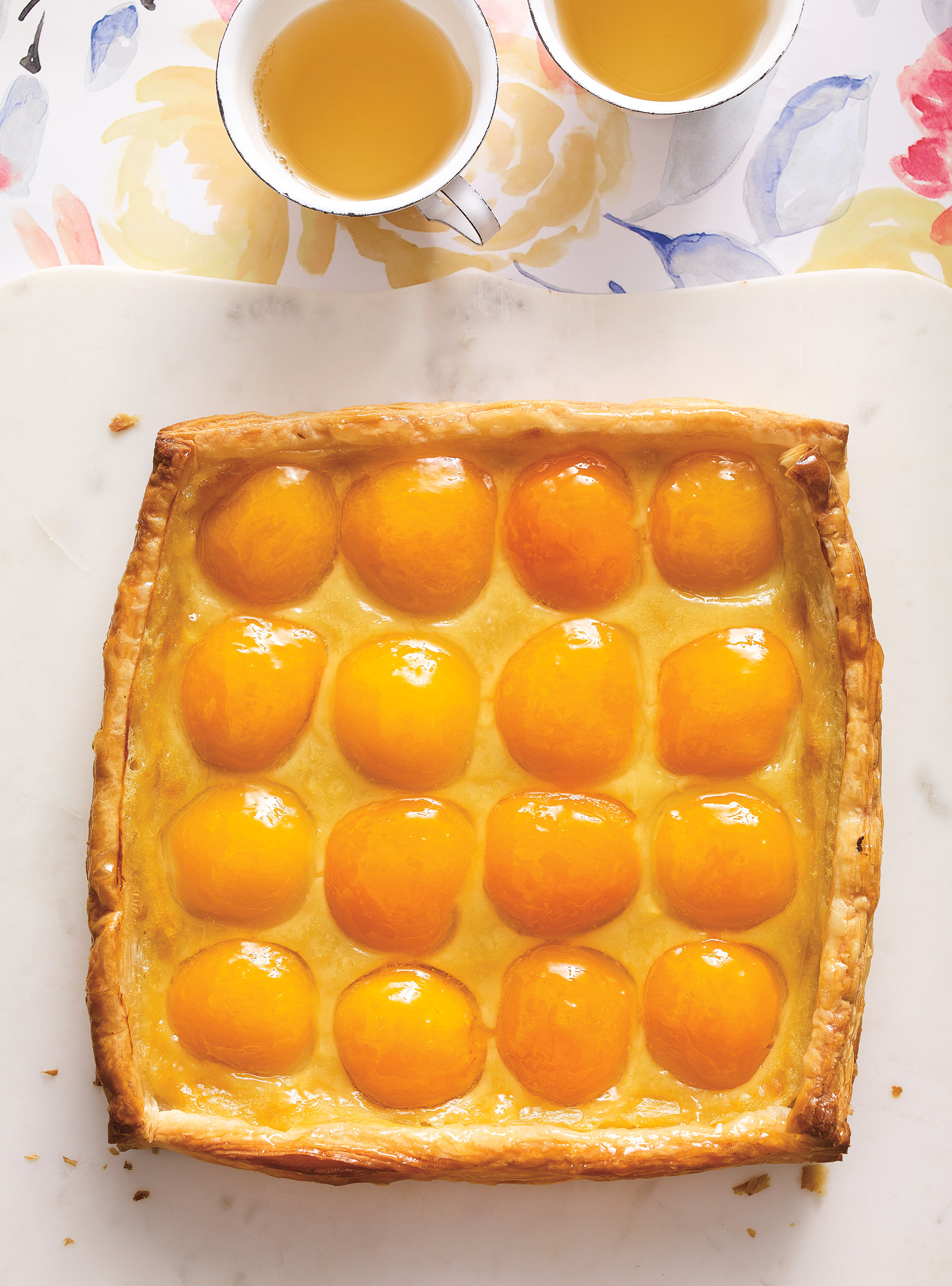 Apricot and Camomile Puff Pastry Tart