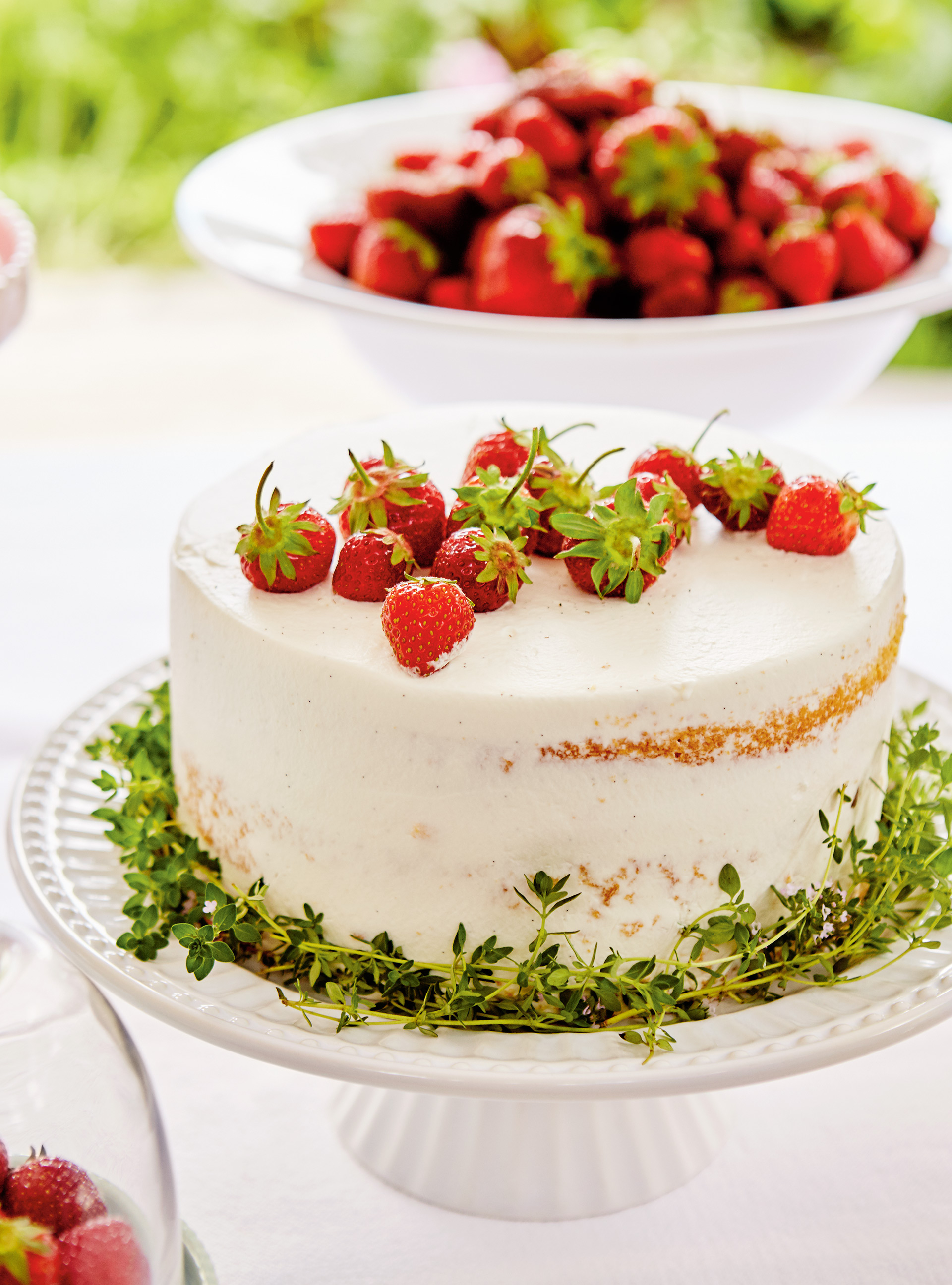 Gâteau chantilly aux fraises