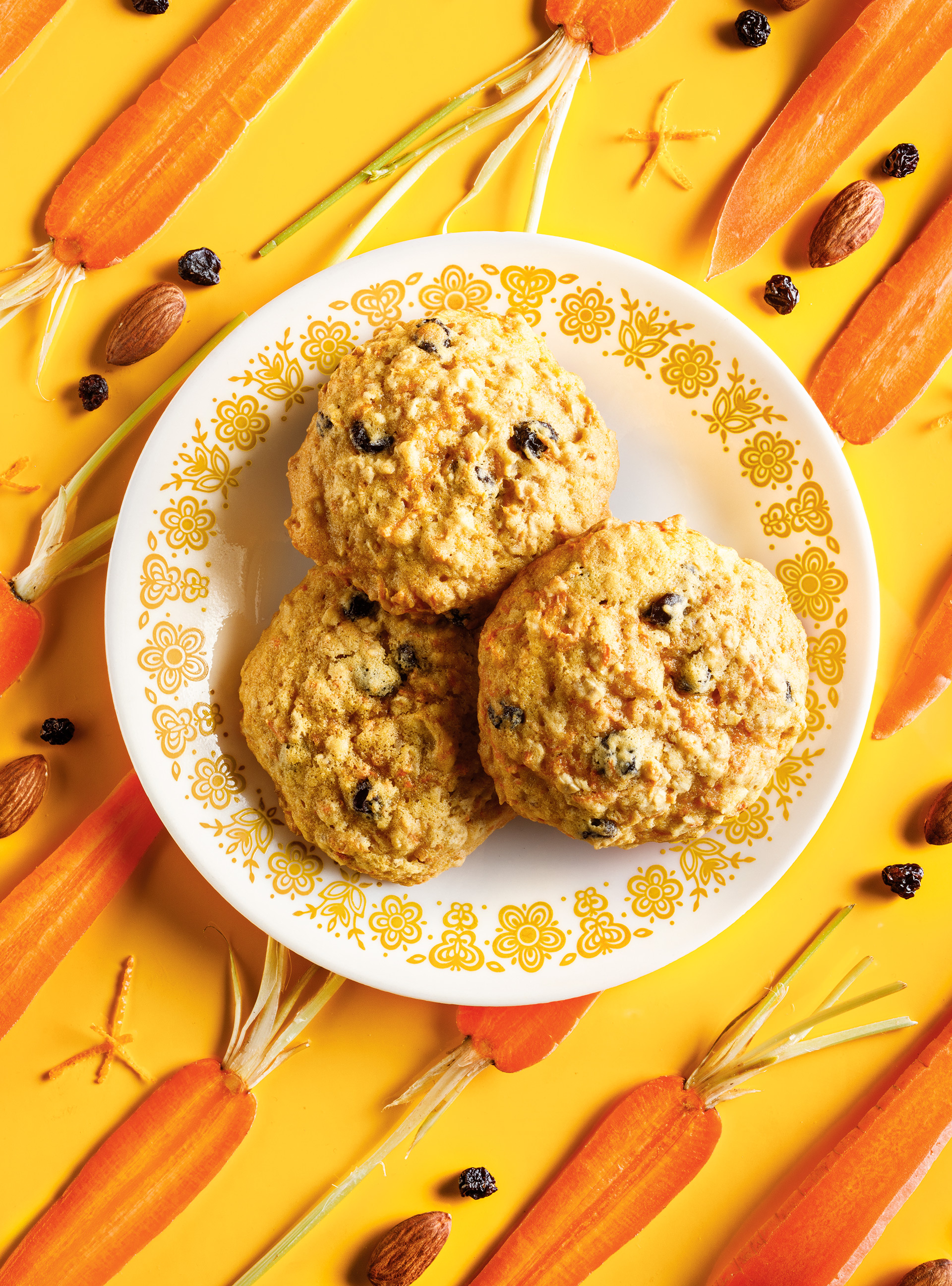 Chewy Carrot and Almond Cookies