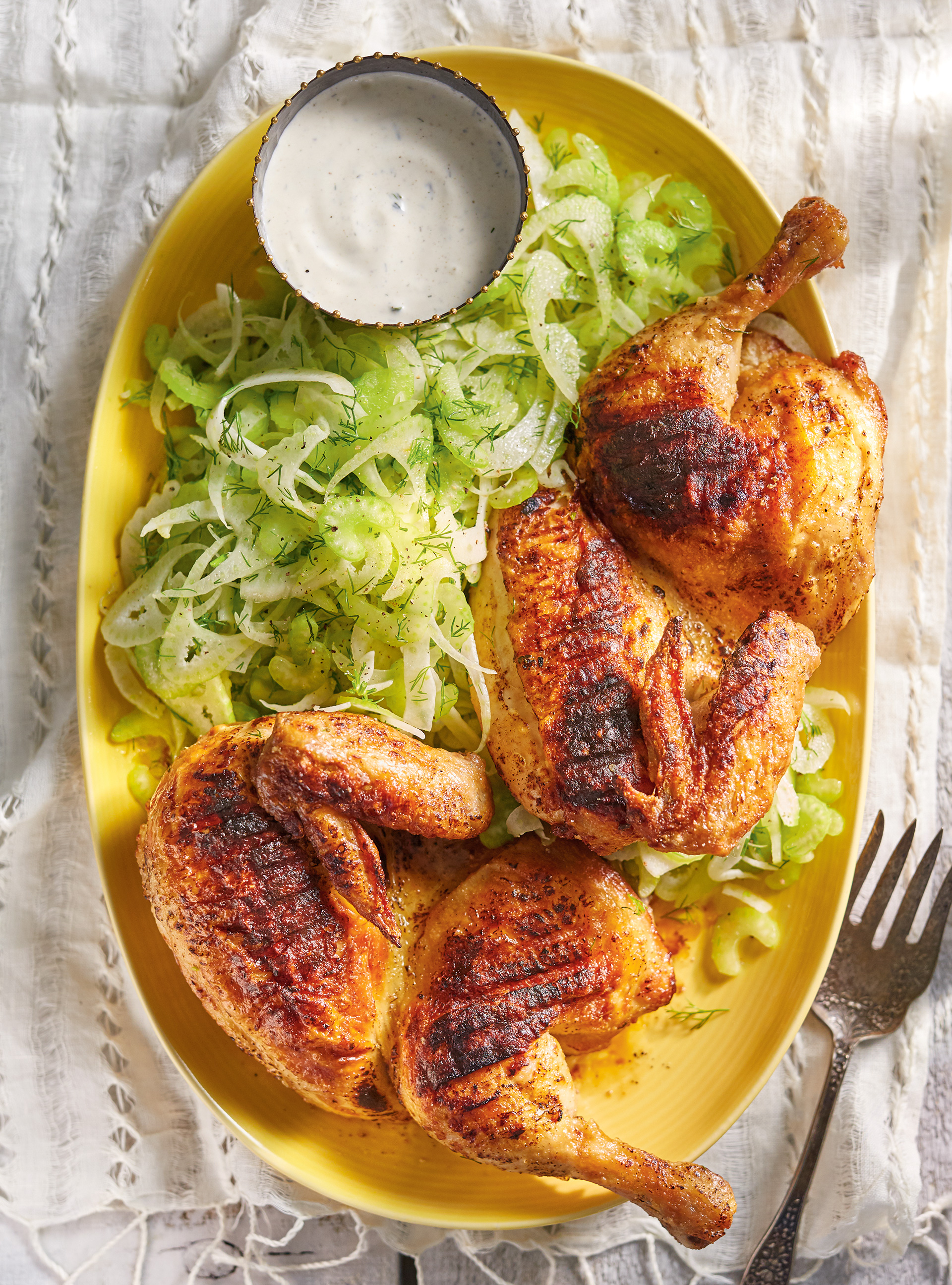 Grilled Chicken with Ranch Dressing