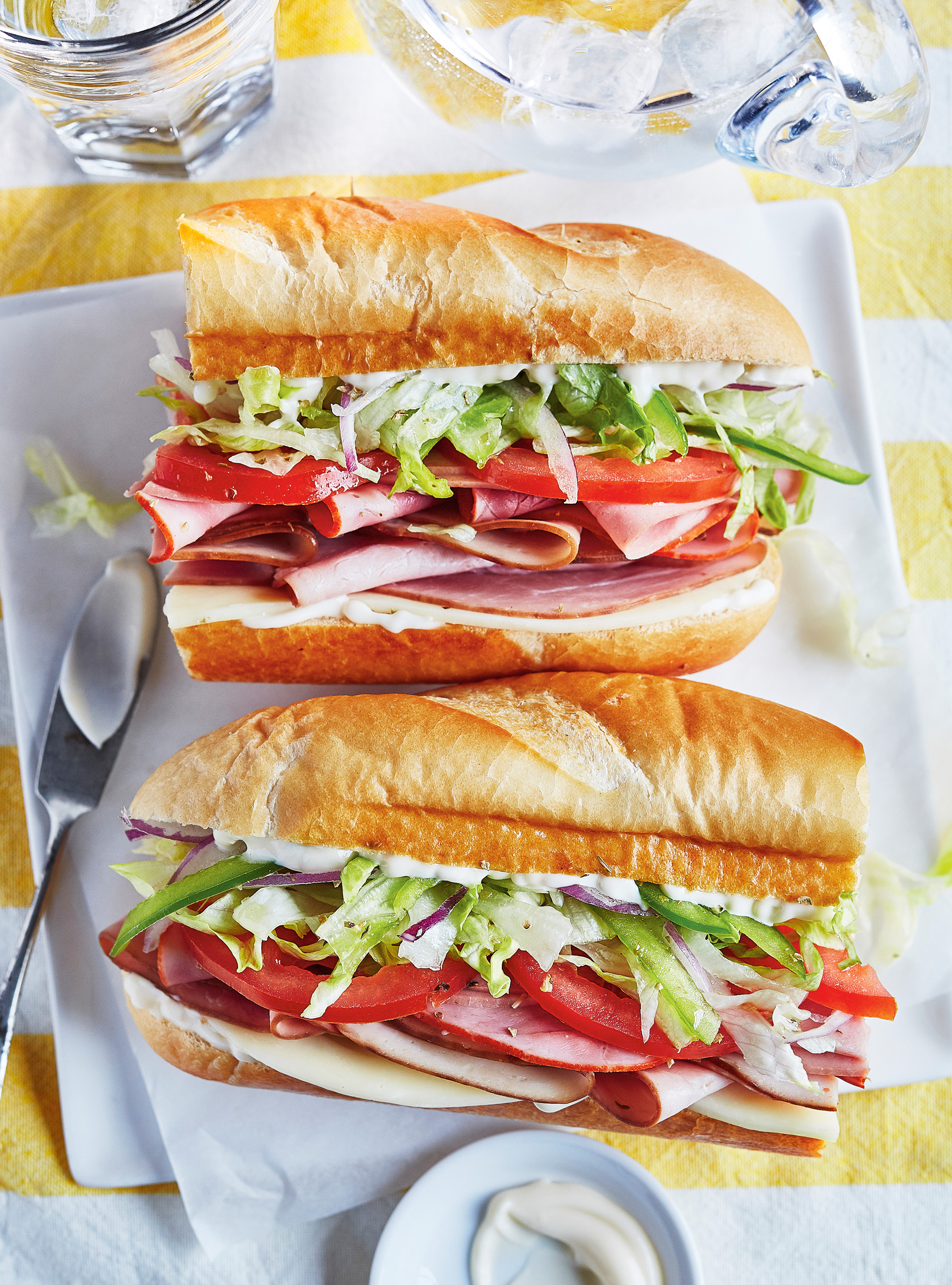 Classic Cold-Cut Sub Sandwiches