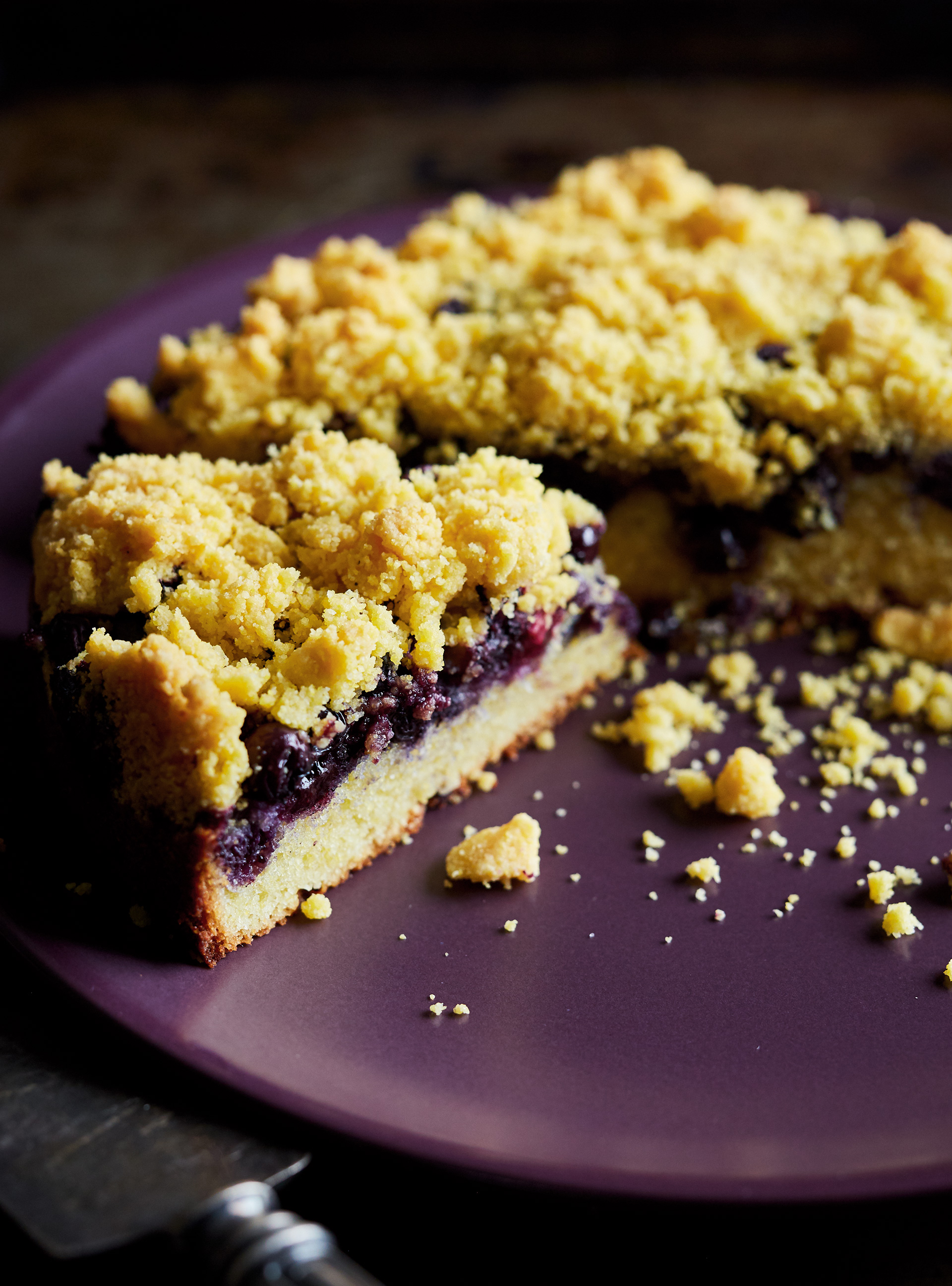 Blueberry Cornmeal Cake