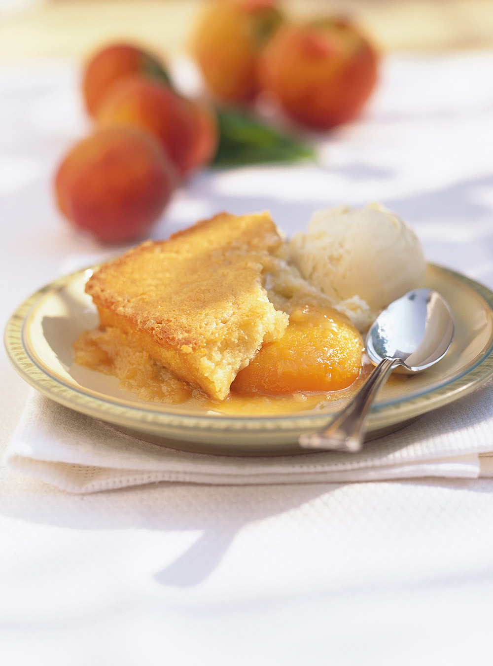 Maple and Peach Pudding Cake