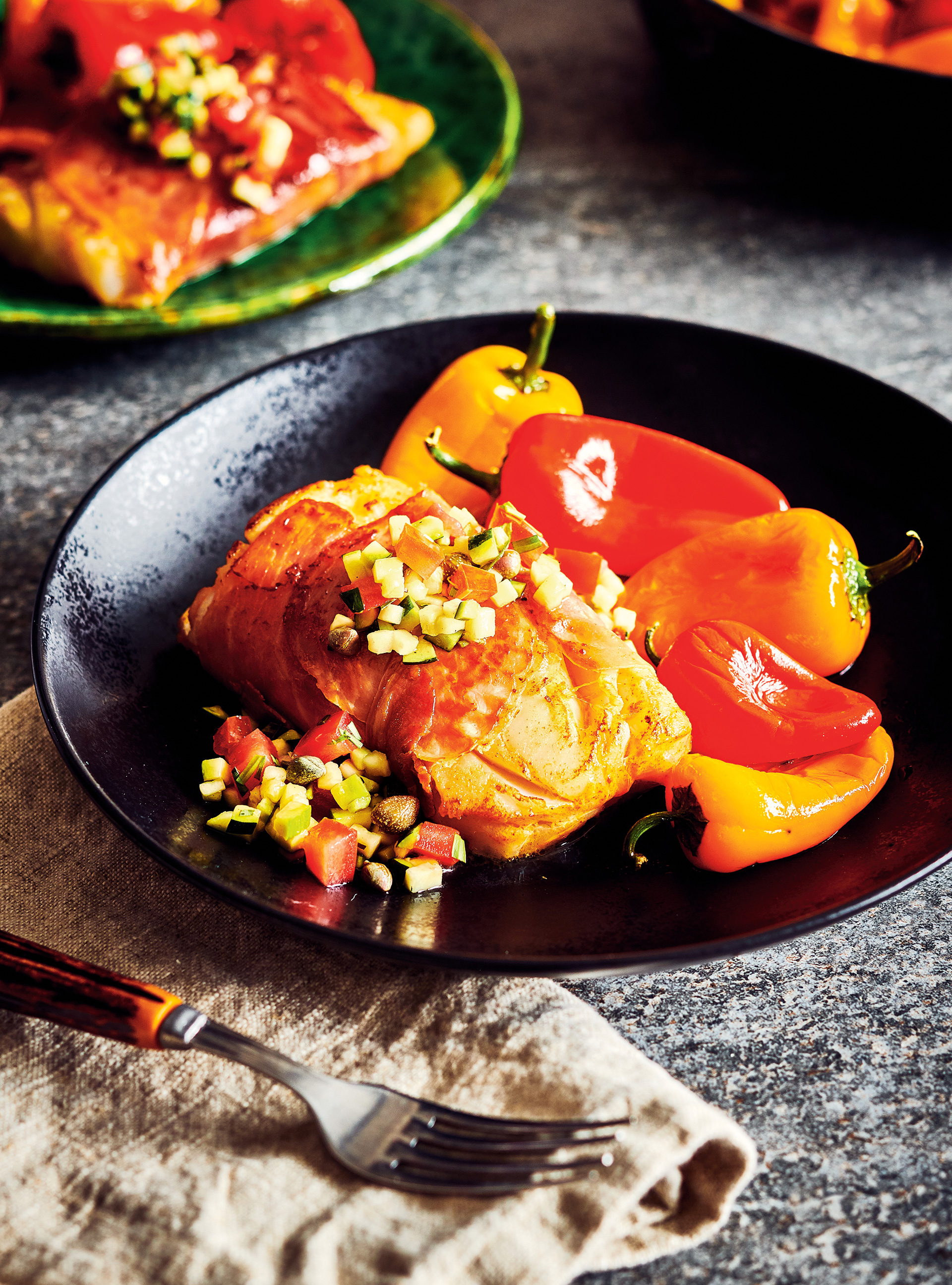 Smoked Paprika Cod Wrapped in Prosciutto