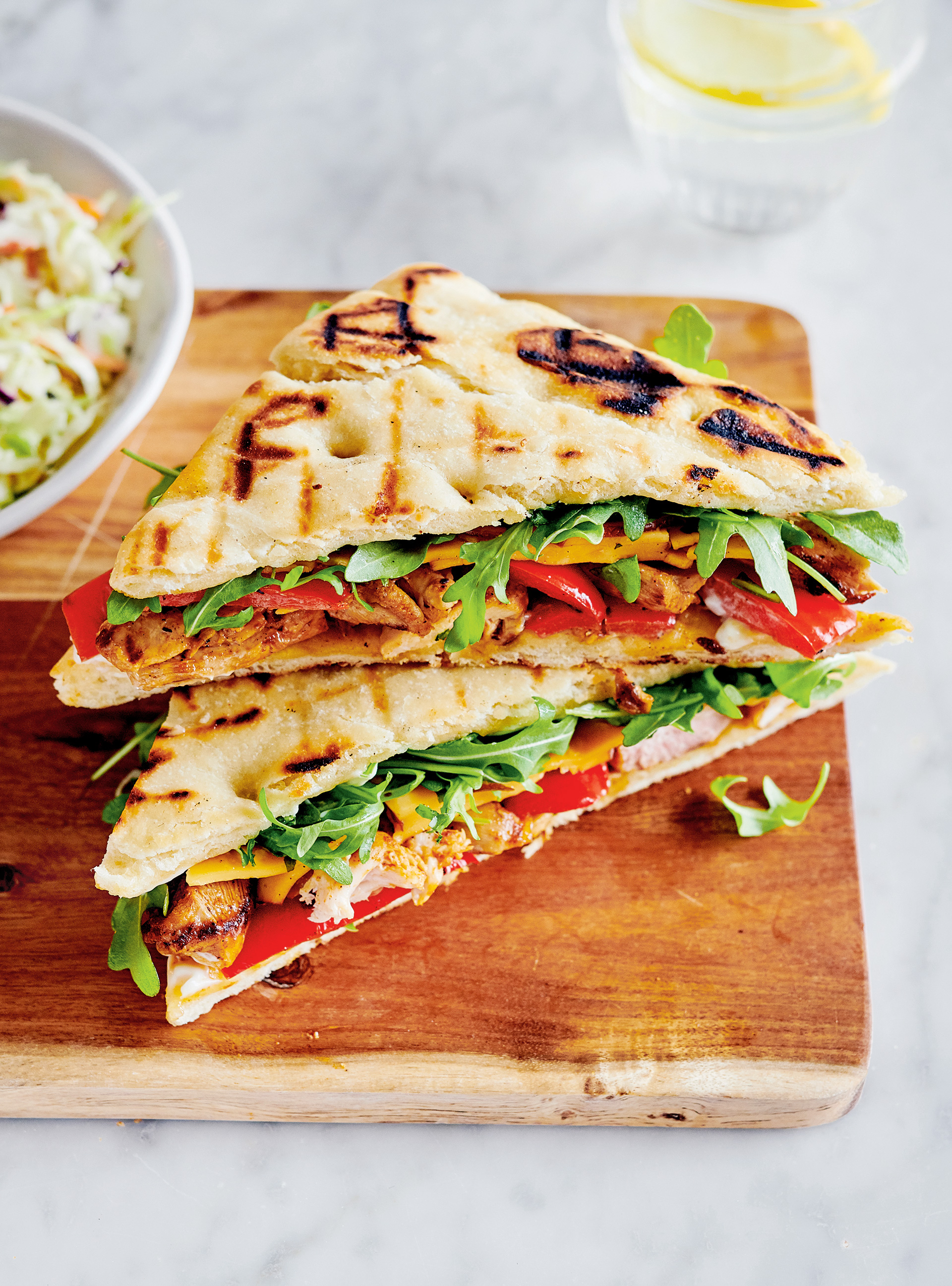 Chicken Panini with Roasted Bell Peppers and Smoked Gouda