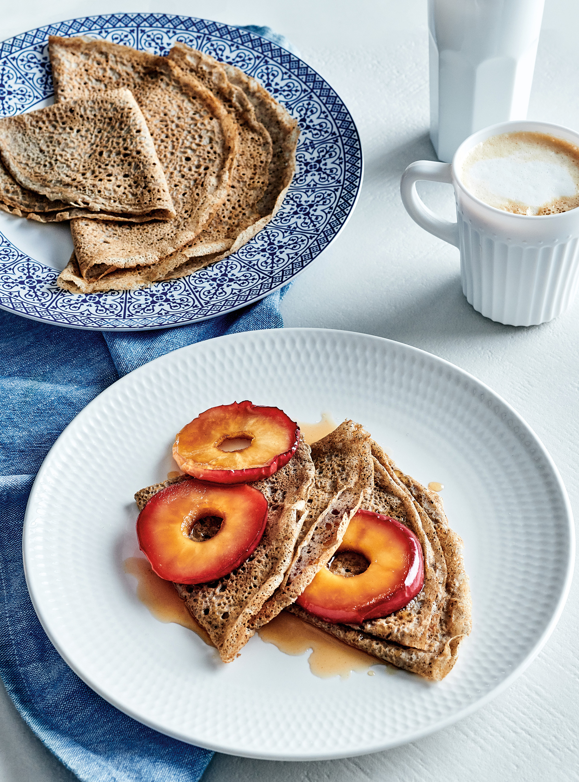 Buckwheat Crepes with Sparkling Water