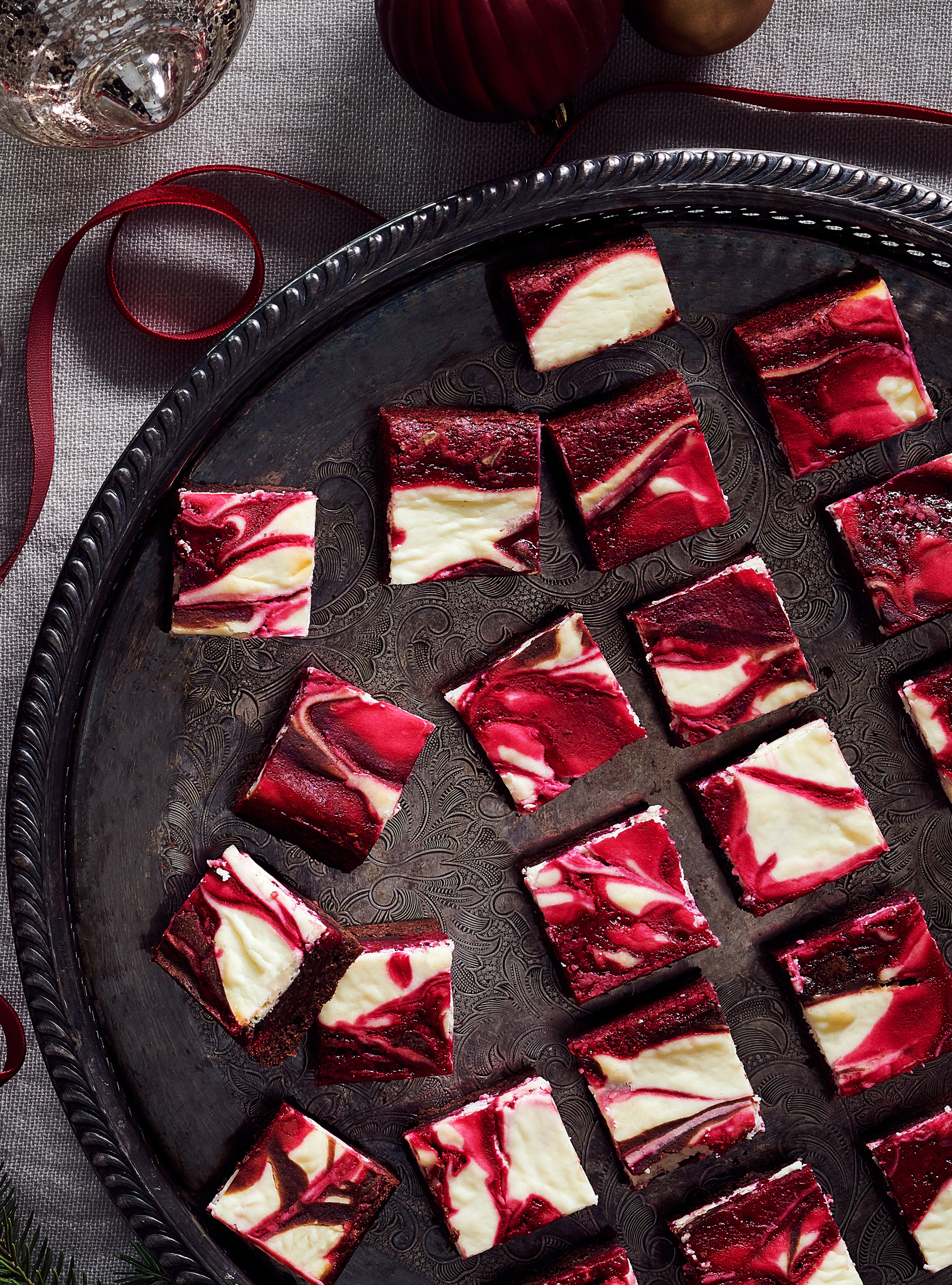 Brownies marbrés Red Velvet et gâteau au fromage