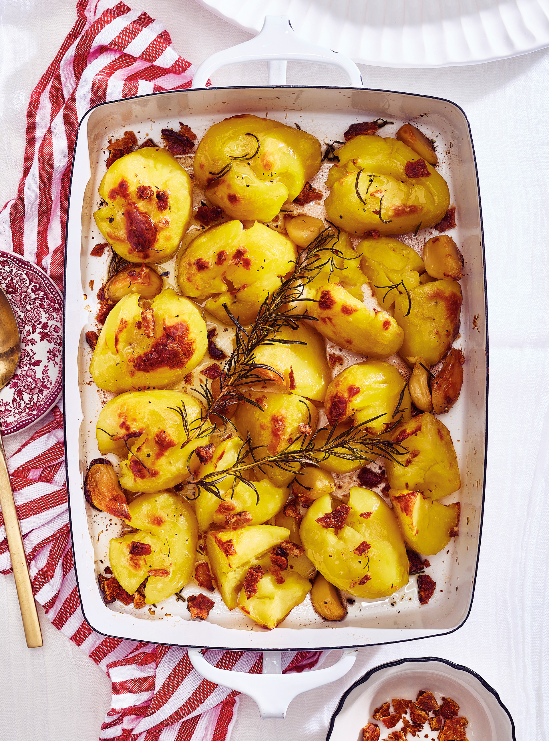 Roasted Potatoes with Confit Garlic and Rosemary