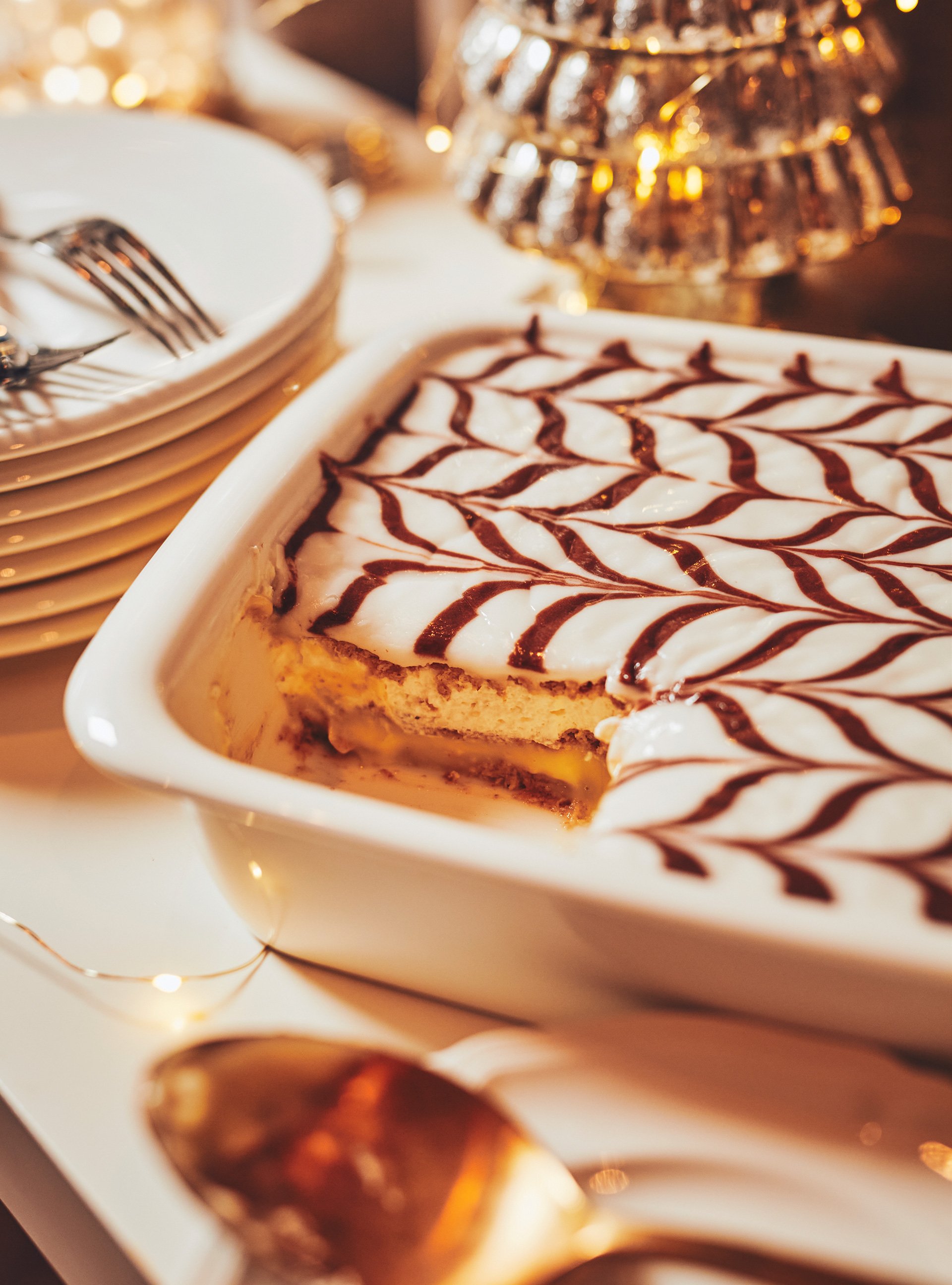 Easy Mille-Feuille (Vanilla and Graham Cracker Layered Pudding)