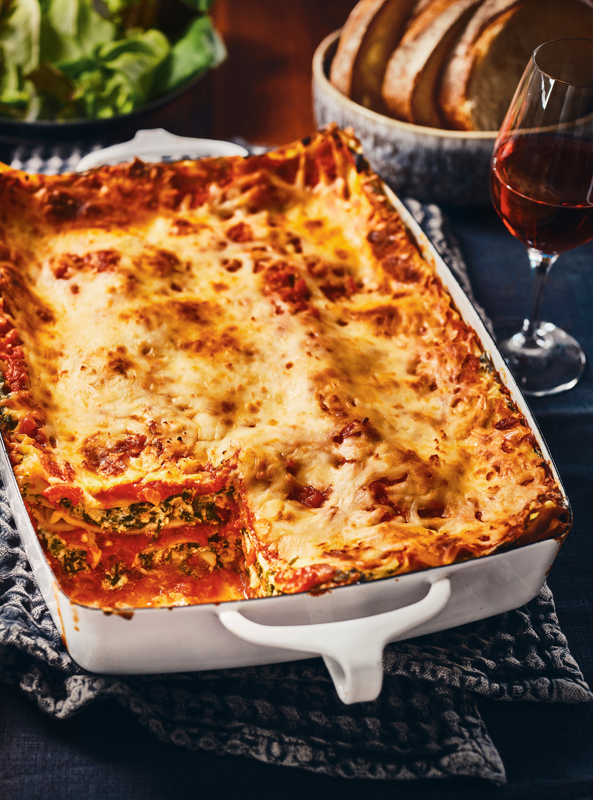 Ricotta and Spinach Lasagna