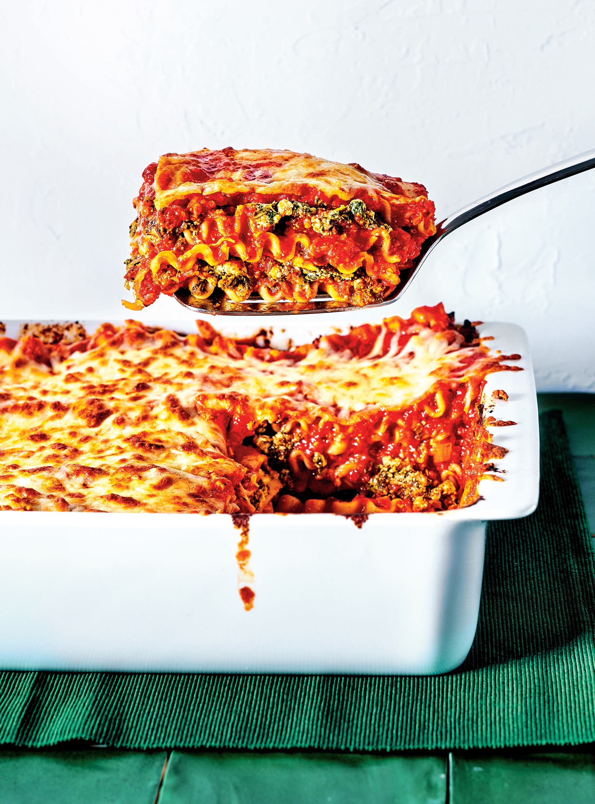 Vegetarian Lasagna with Tofu and Spinach