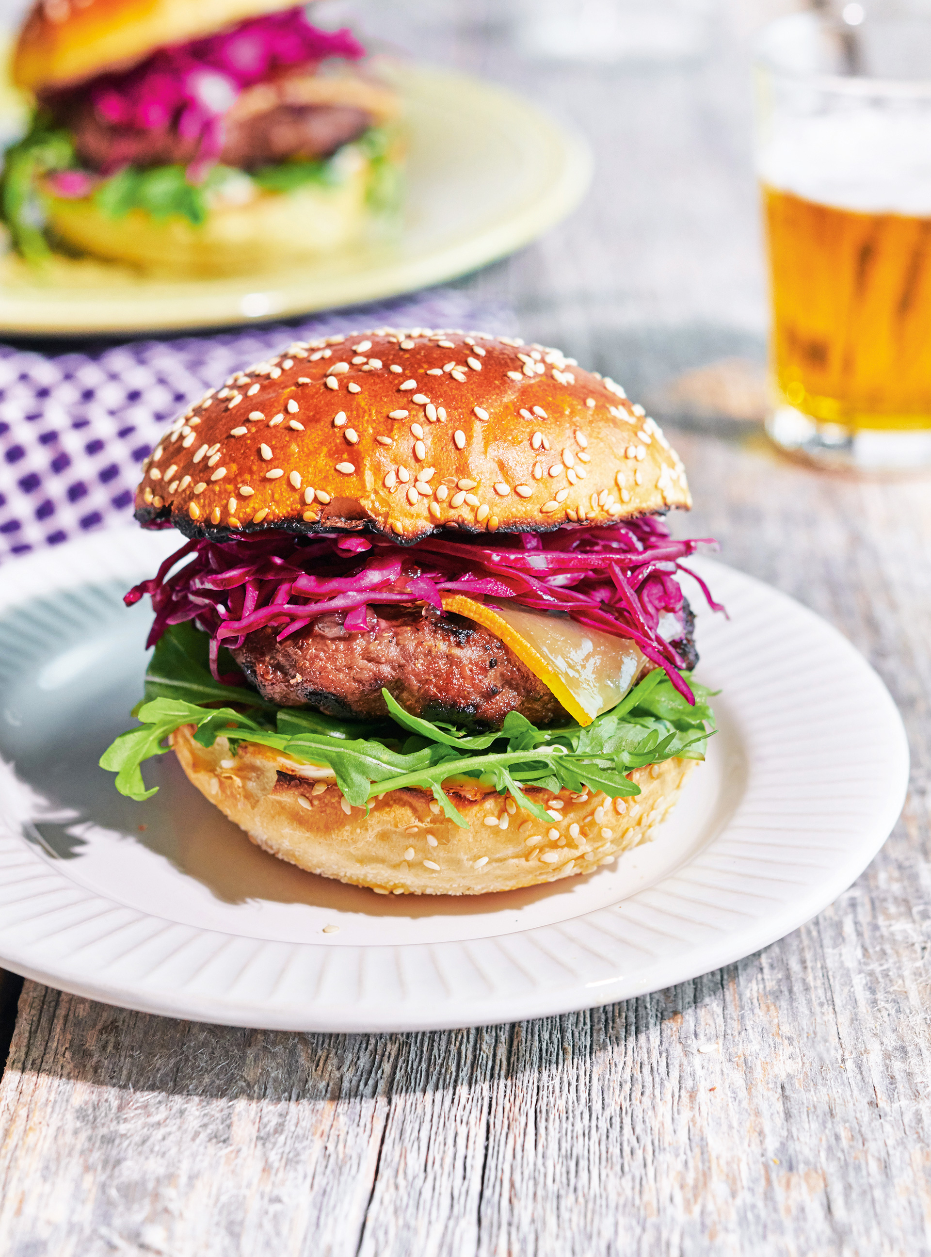 Beef Burgers with Onion Jam