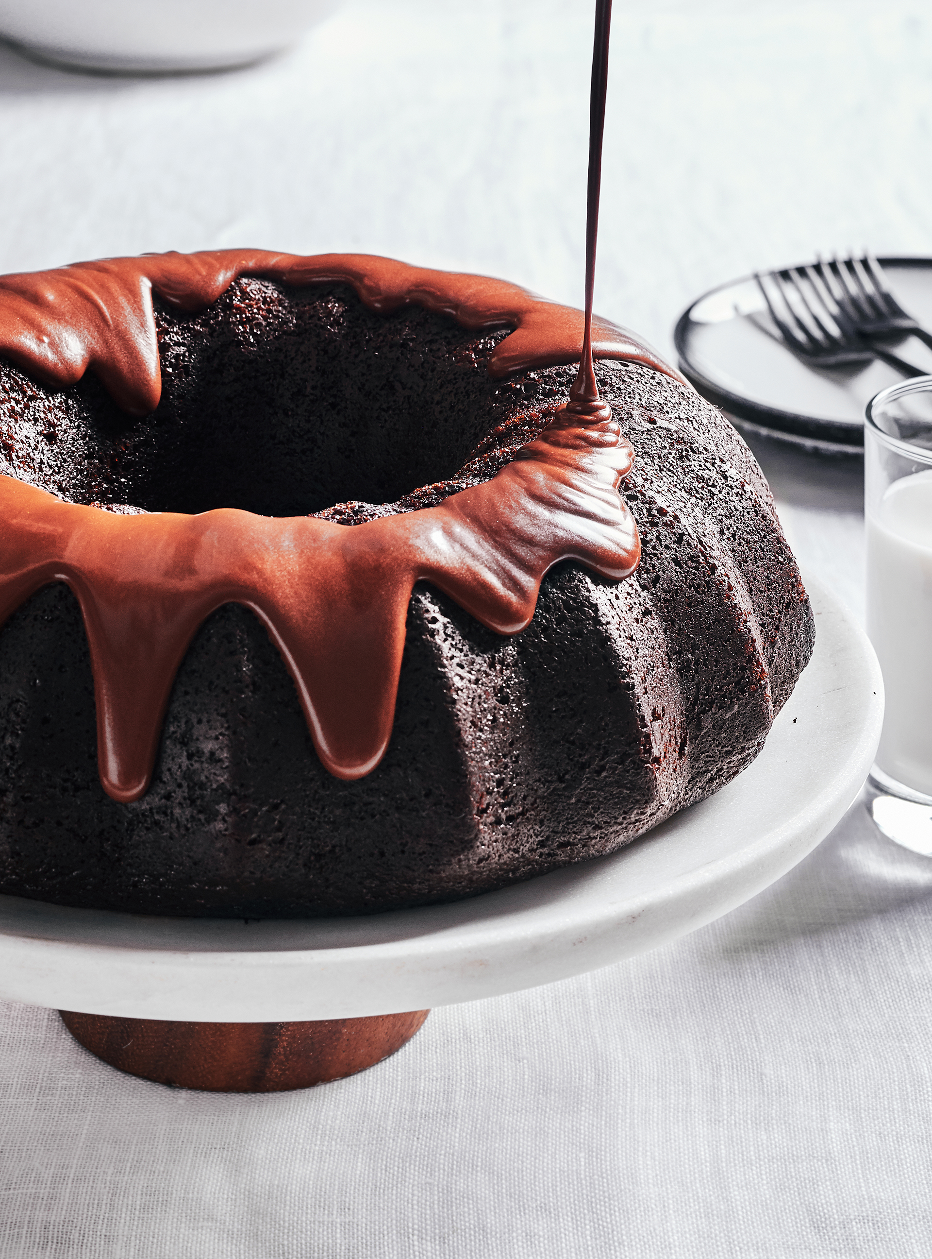 Gâteau au chocolat Devil’ Food Cake sans produits laitiers