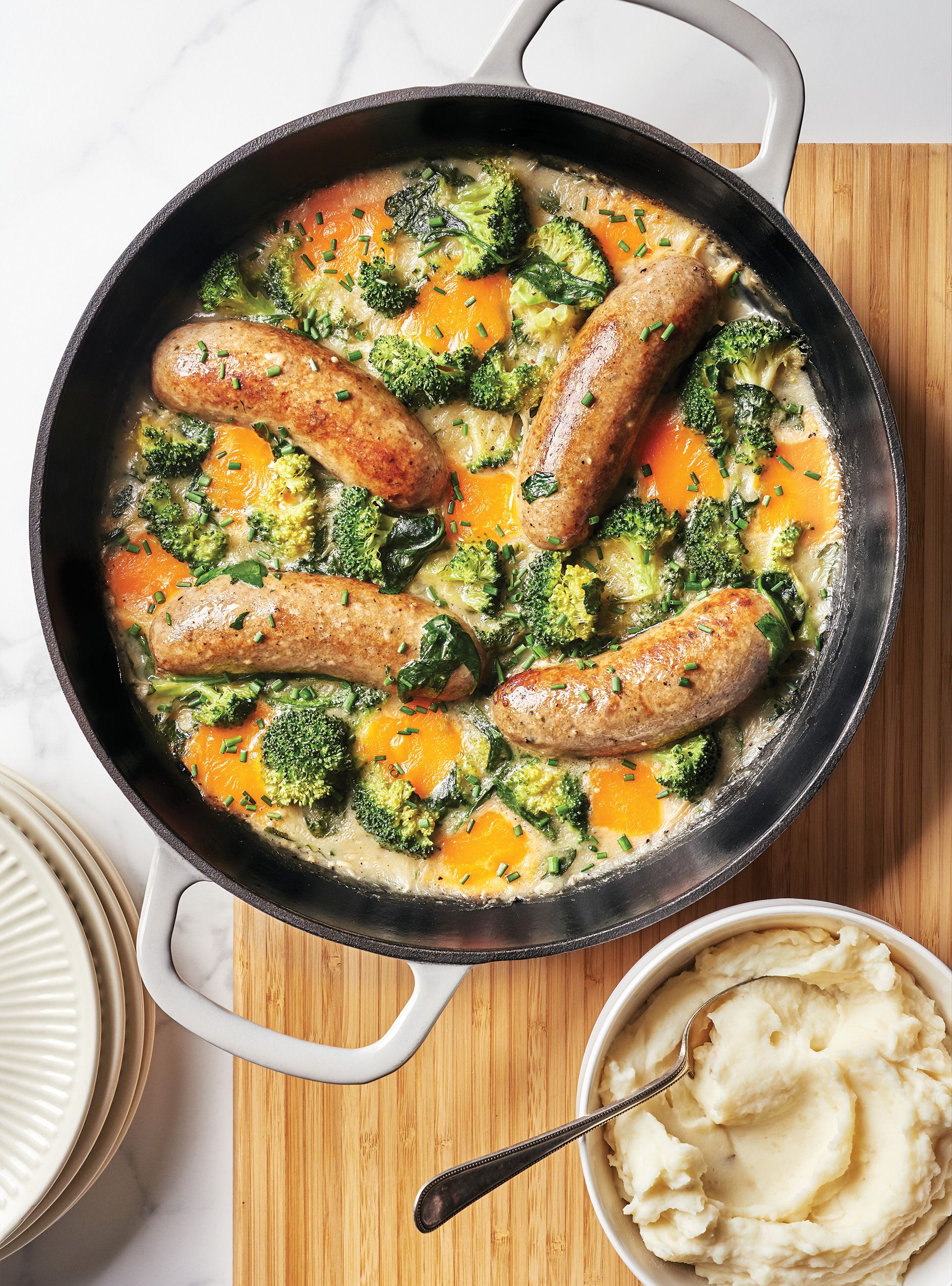 Sausage, Broccoli and Cheddar Casserole
