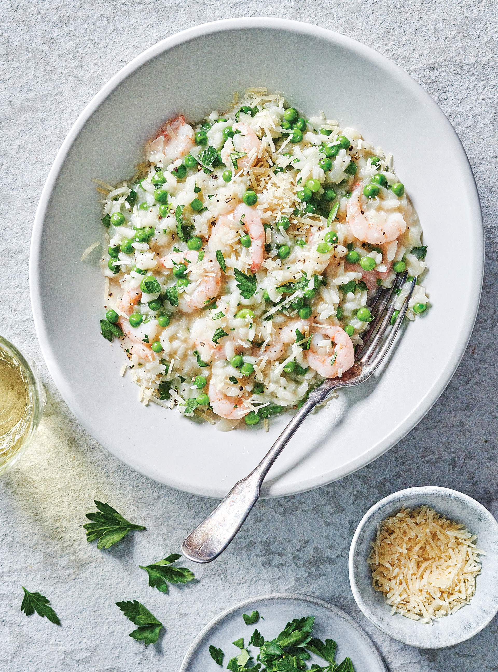 Risotto with Nordic Shrimp and Green Peas