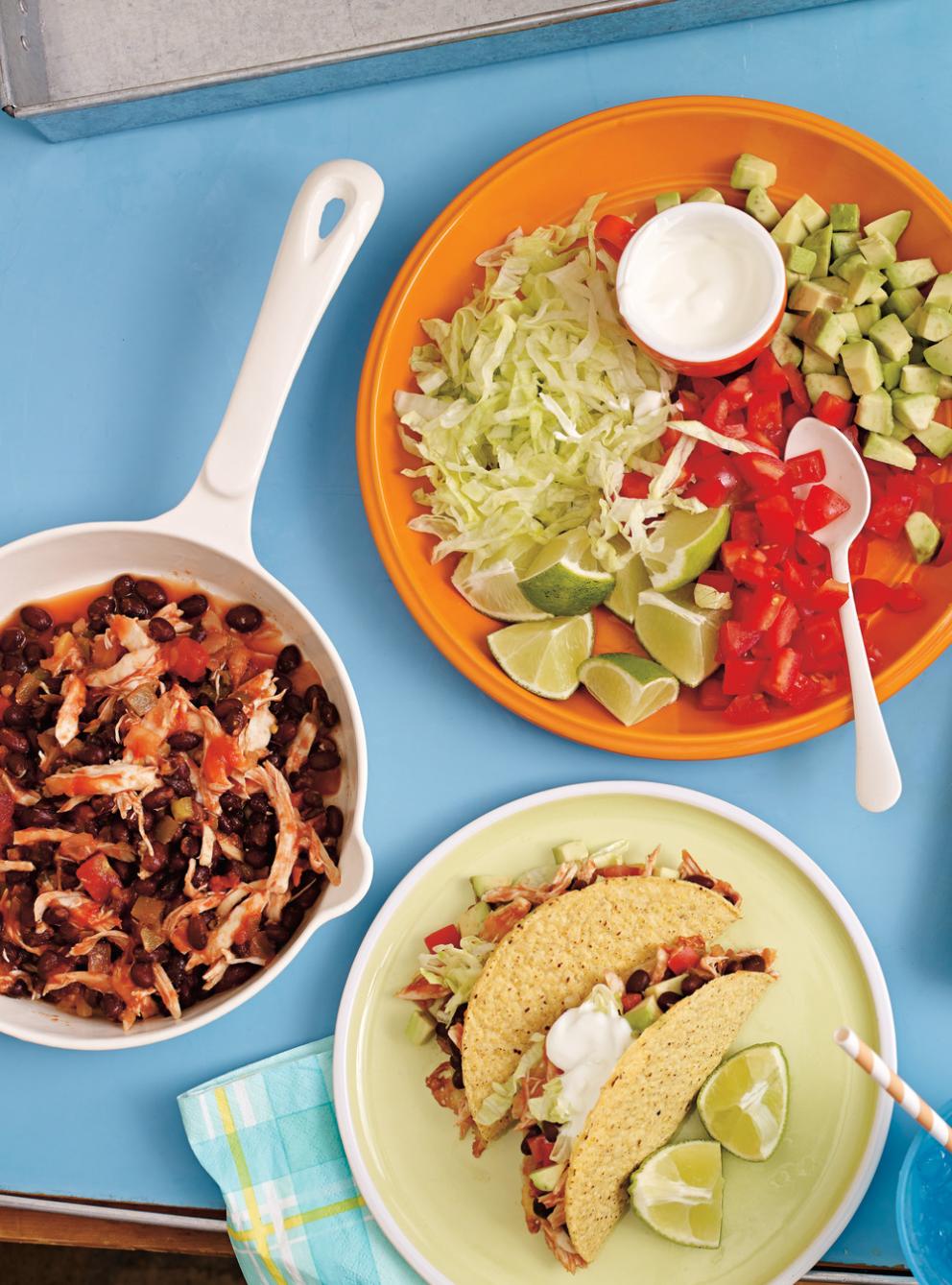 Tacos de poulet aux haricots noirs RICARDO