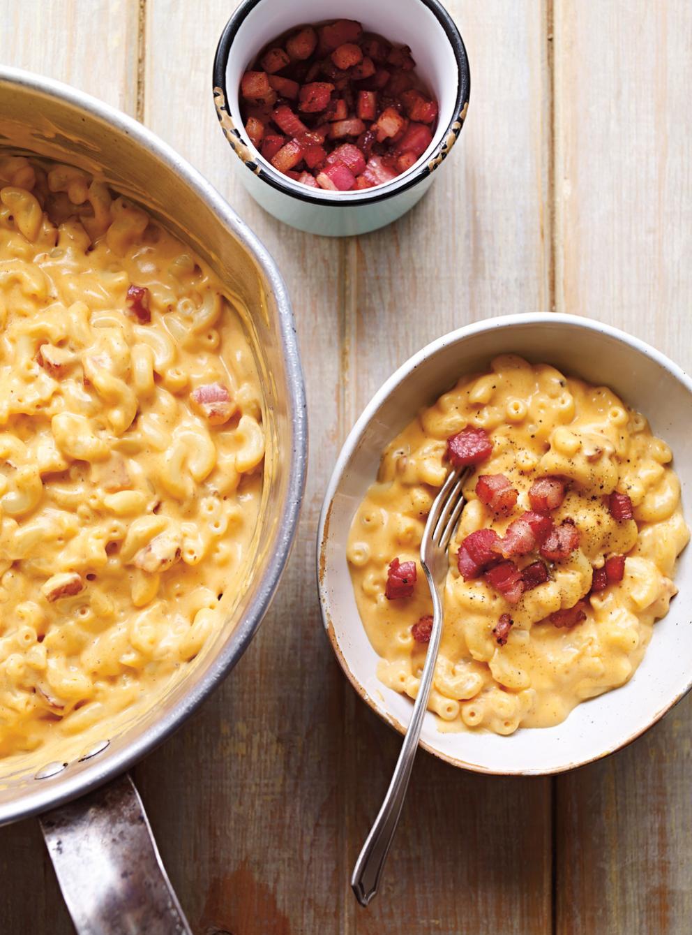 Macaroni Au Fromage à La Pancetta Et à La Vodka Ricardo 