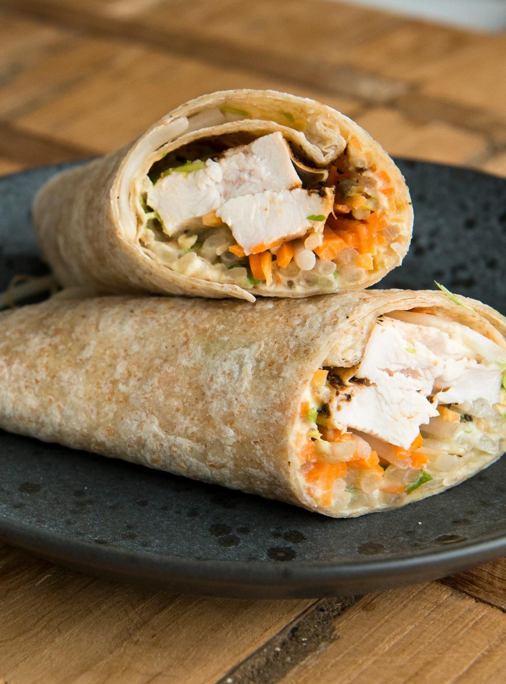 Chicken and Hummus Wraps | RICARDO