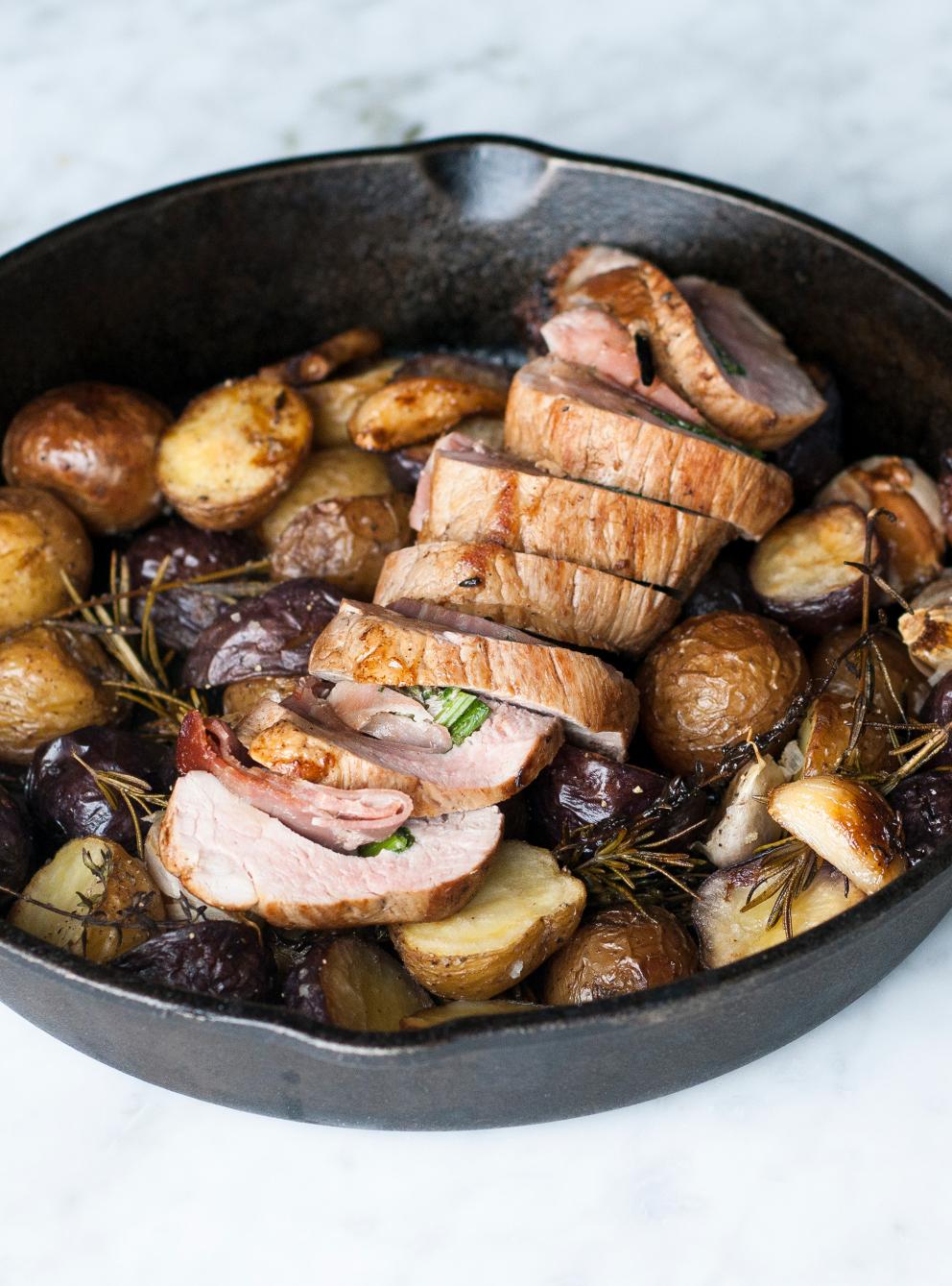 ProsciuttoStuffed Pork Tenderloin RICARDO