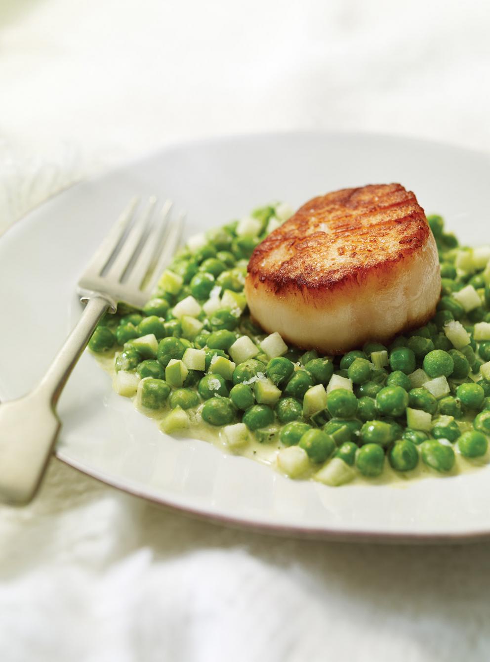 Pétoncles aux petits pois à la crème RICARDO