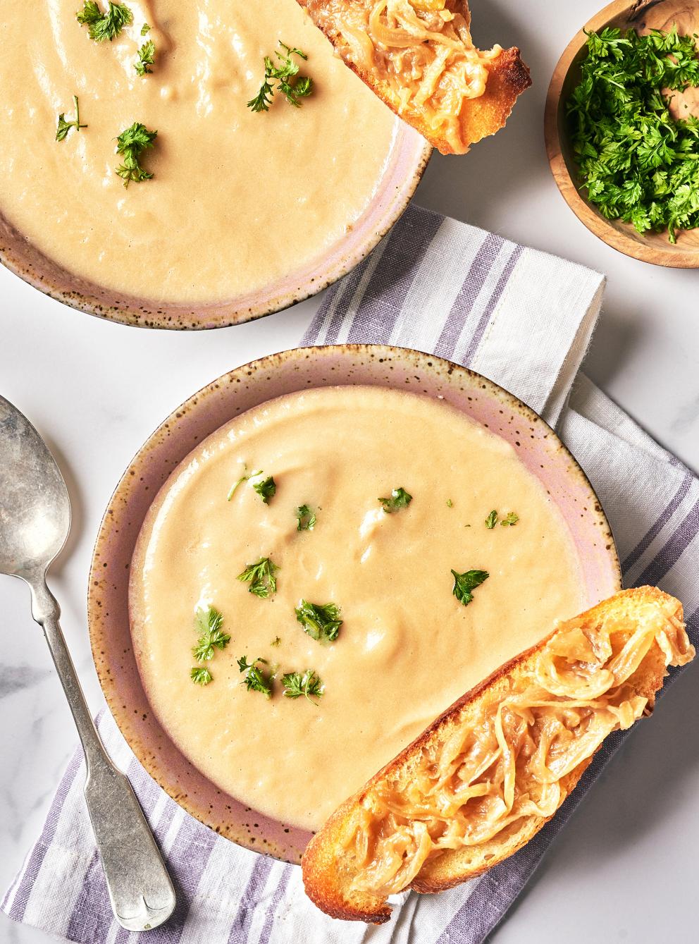 Cream of Turnip and Caramelized Onion Soup RICARDO