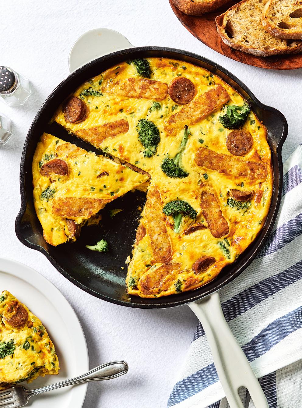Frittata aux pommes de terre à la saucisse et au brocoli RICARDO
