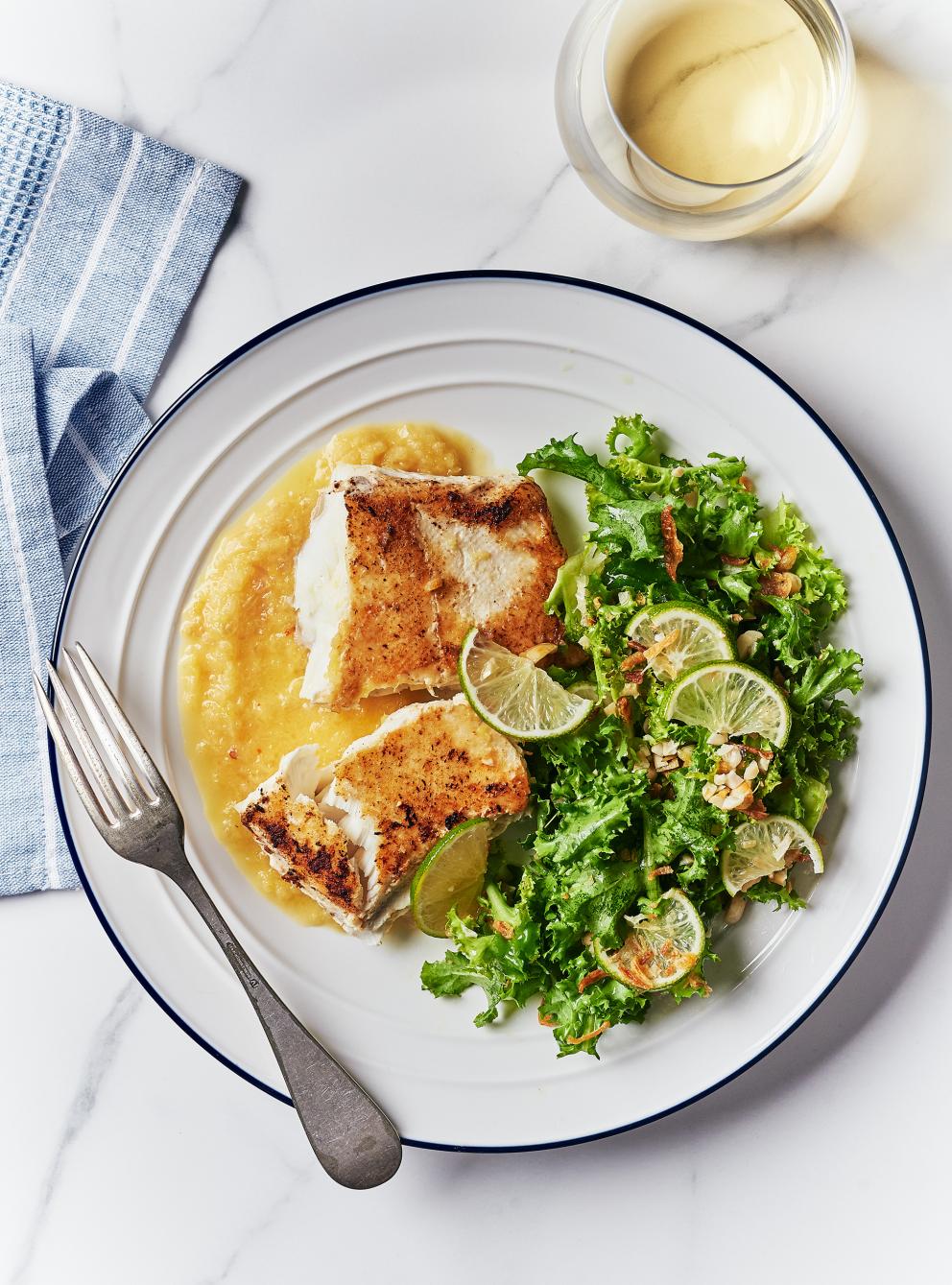 Poisson sous vide, sauce aigredouce aux ananas RICARDO