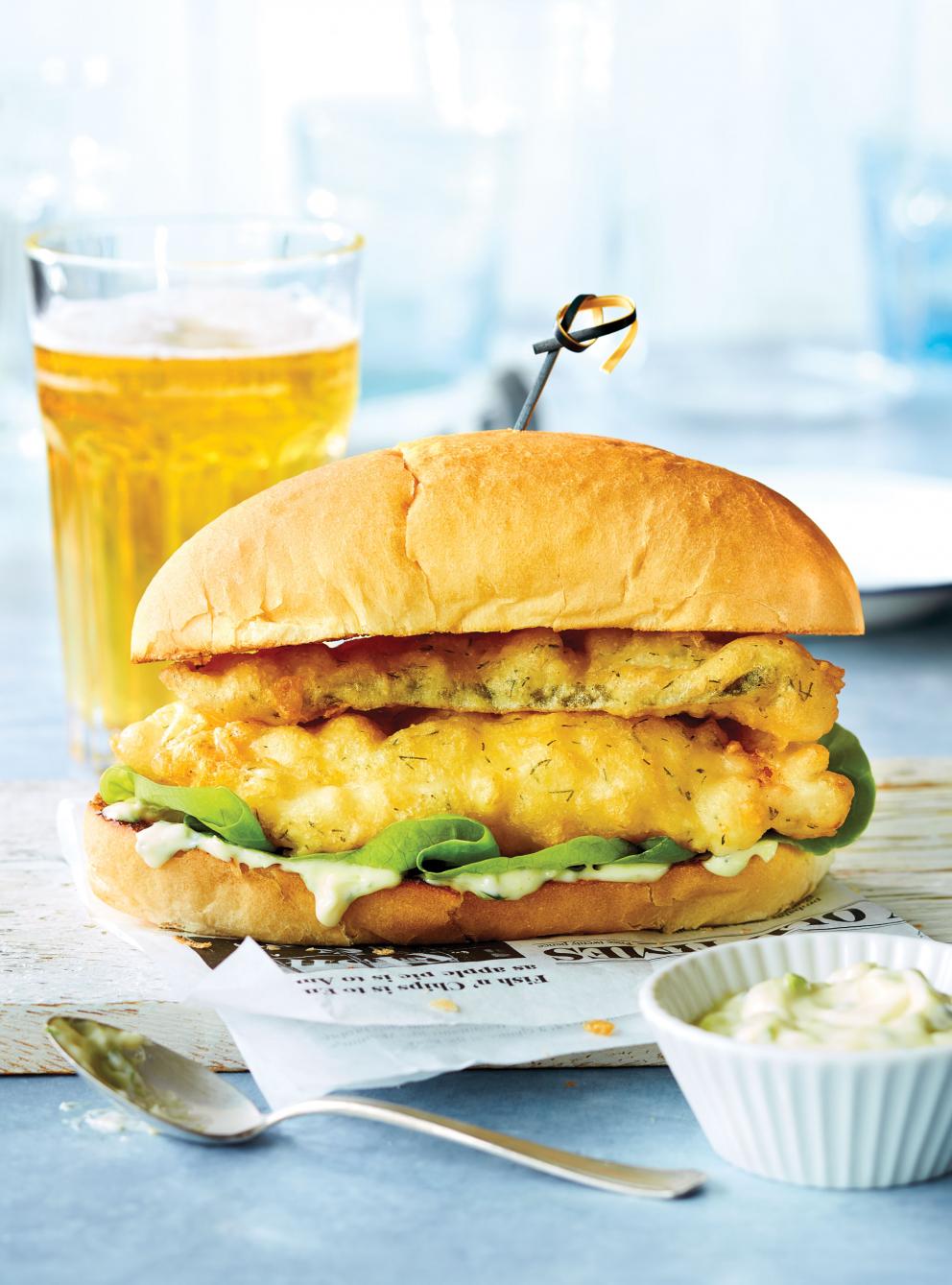 Burgers de morue et de cornichons frits RICARDO