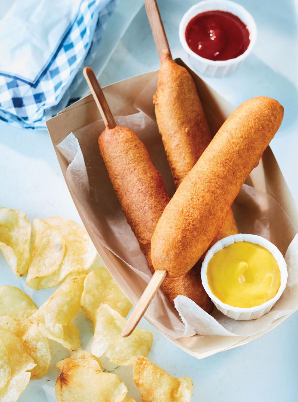 Saucisses hotdog frites sur bâton au paprika fumé RICARDO