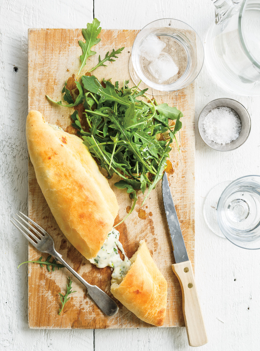 Tronchetti aux trois fromages (calzones)