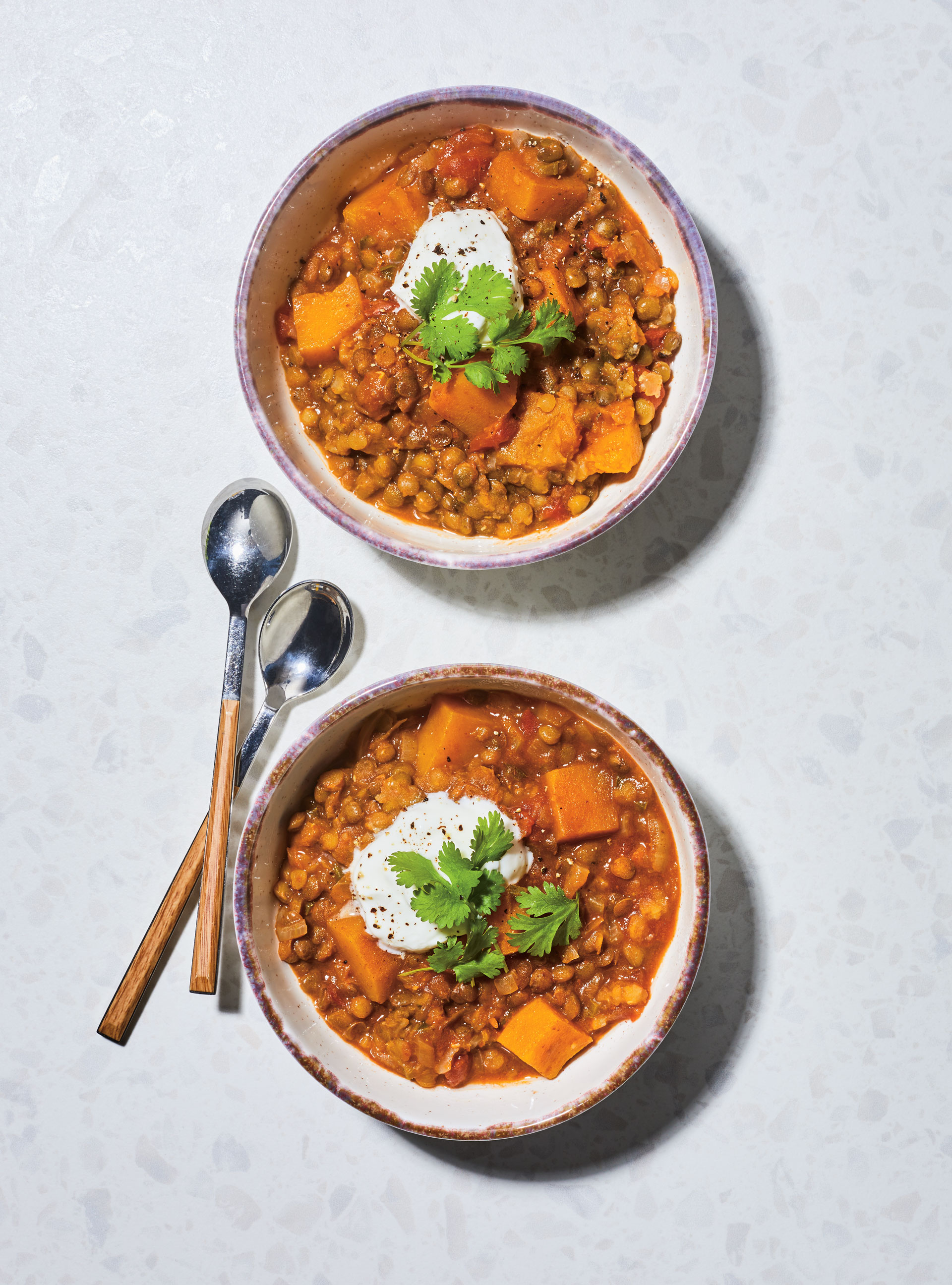 Pressure Cooker Lentil and Squash Curry