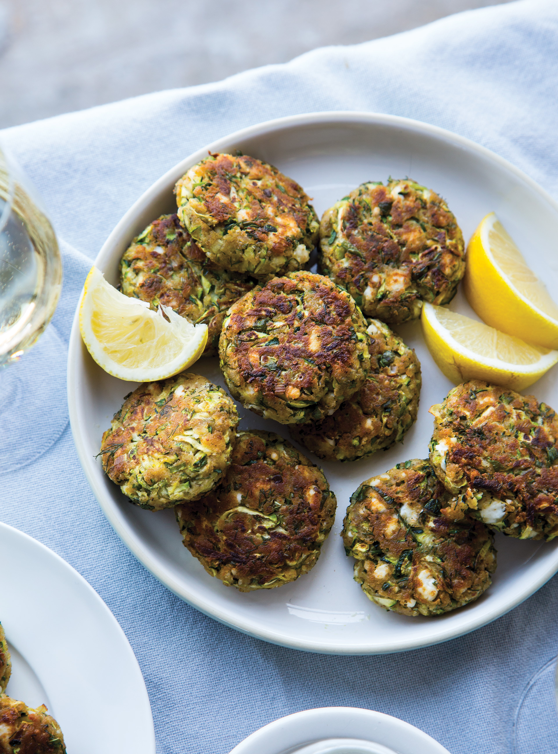 Zucchini and Mint Fritters